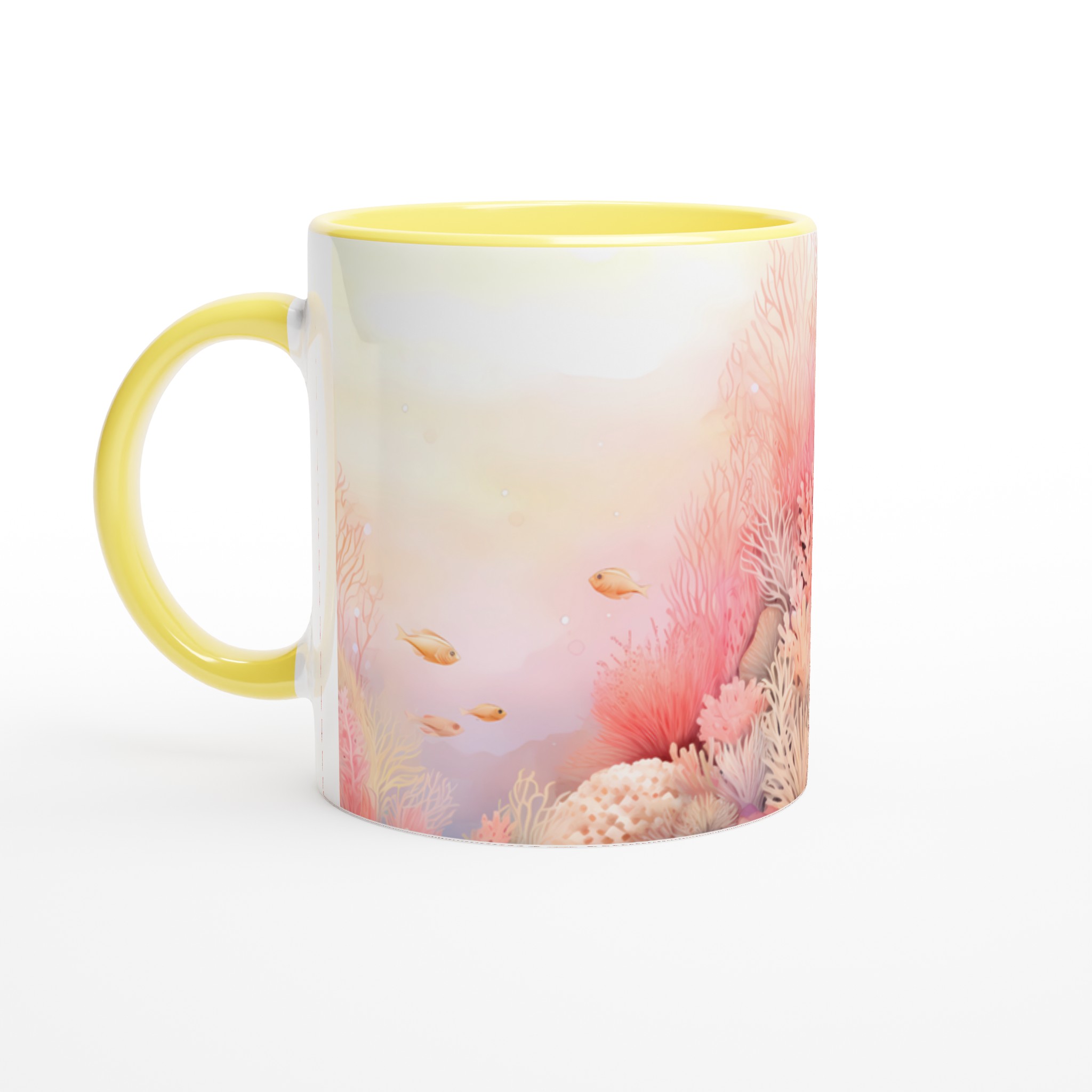 Pastellkorallhav 11oz Keramisk Mugg – Drömsk Akvarellstil för Din Favoritdryck 5 c3ae5c69-3da4-47ff-ac74-15d0592a24c2
