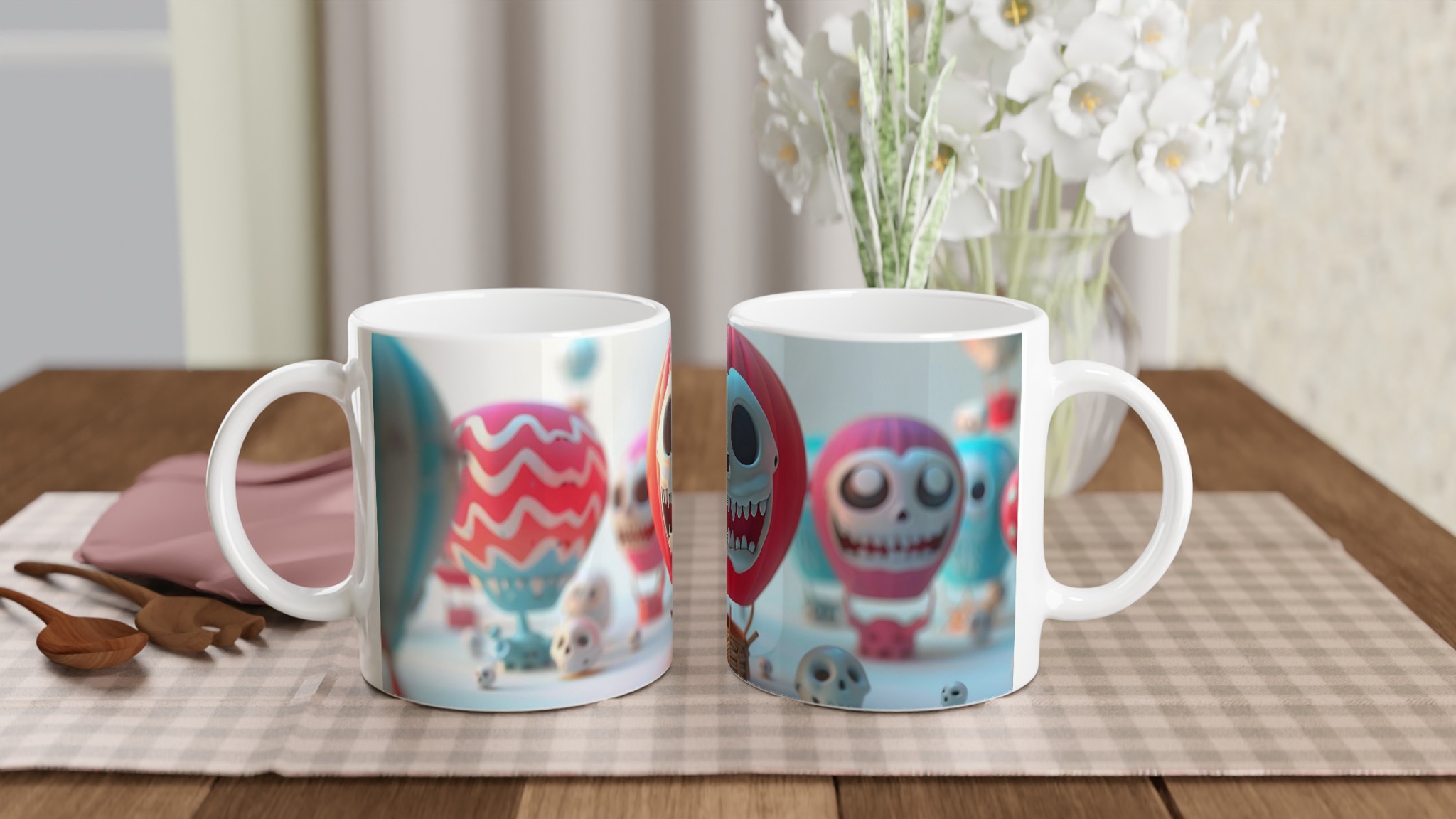 Skellettballong 11oz Keramisk Mugg – Färgglad Halloween eller Fest Favorit 10 c3f6ab25-9c3a-48f9-b3d1-7ef307811d35