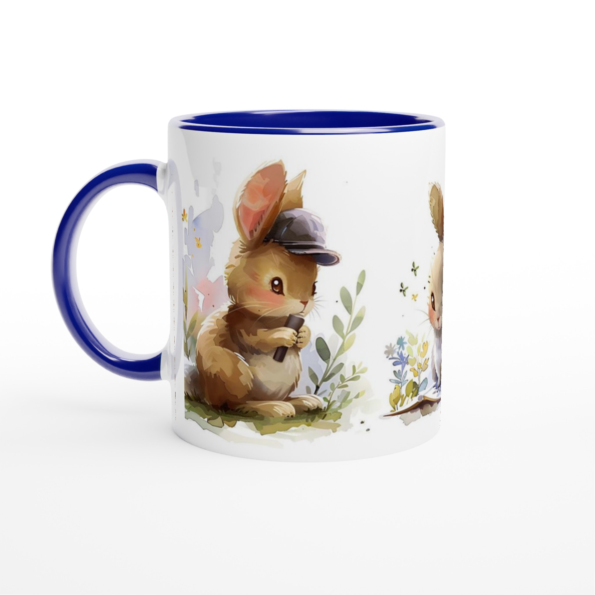 Söta Kanin Äventyr Keramikmugg - Charmig Vattenfärg Design, Välj din Färg! 4 c3faa908-73eb-466f-bf8e-cc7c9aa919d2