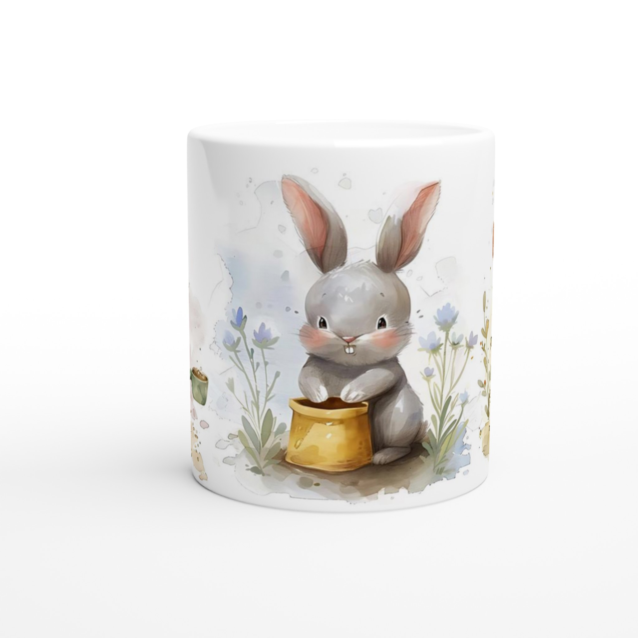 Söta Påskkaniner 11oz Keramisk Mugg – Charmig Akvarelldesign i Flera Färger 9 c409aee8-1e55-40d4-b9d2-9dade8966cbd