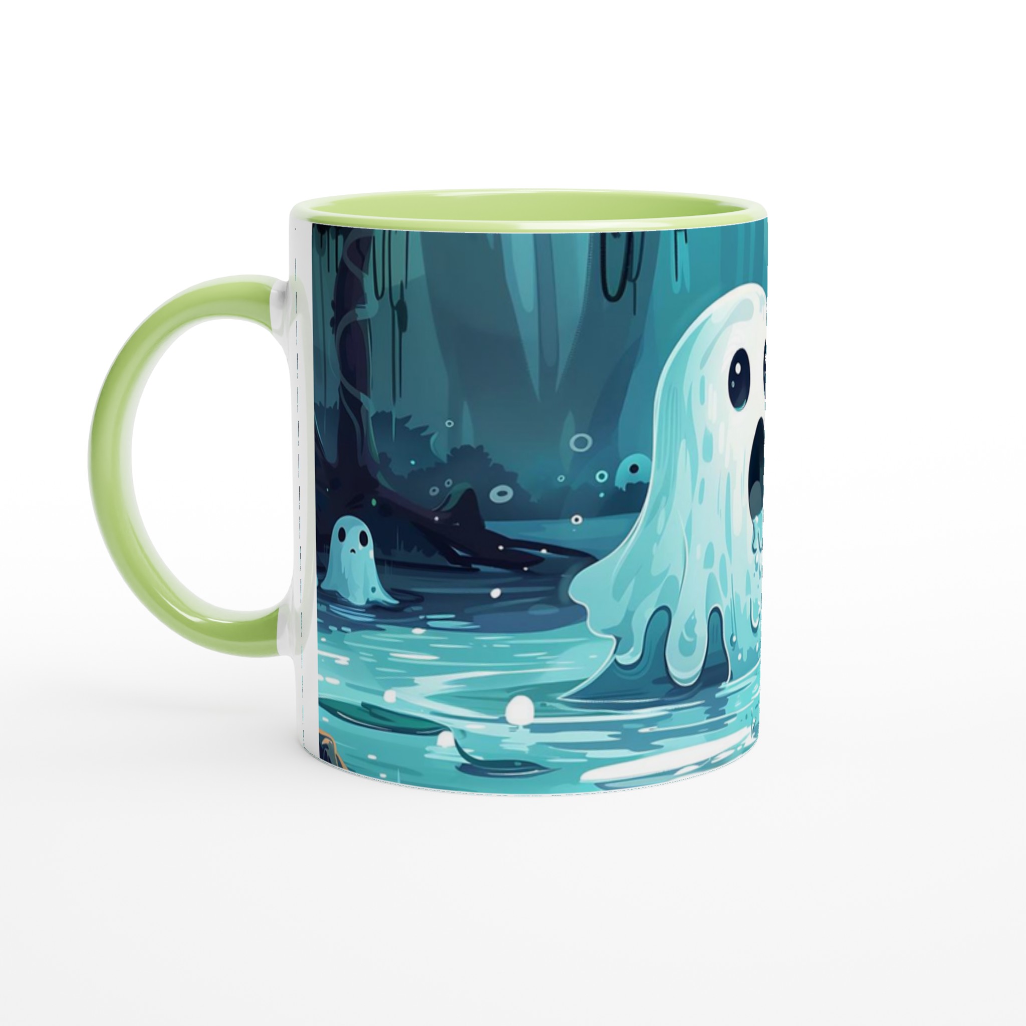 Kusligt Söt Spökfest Mugg – 11oz Keramisk Mugg för Kaffe, Te och Fika i Valfri Färg! 3 c4386689-91dd-40da-a126-555dfff37a6a