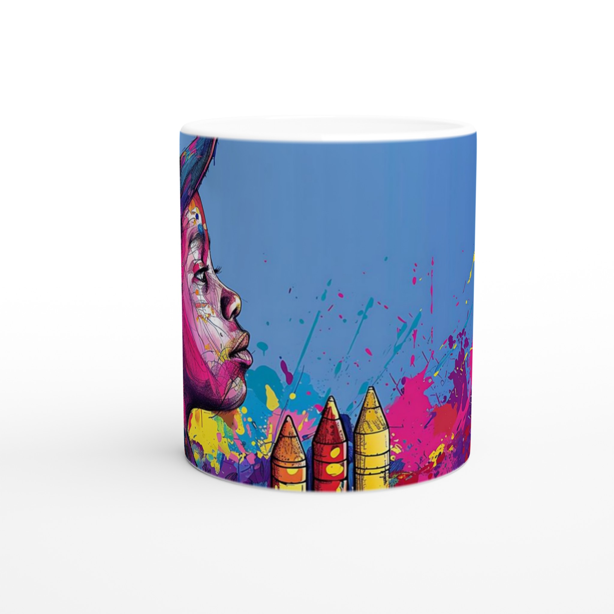 Konstnärlig Keramikmugg: Färgglad Street Art & Kreativ Design – 11oz Favorit i Flera Nyanser 8 c549db7d-b5e4-4a83-a206-8e0a99616c22