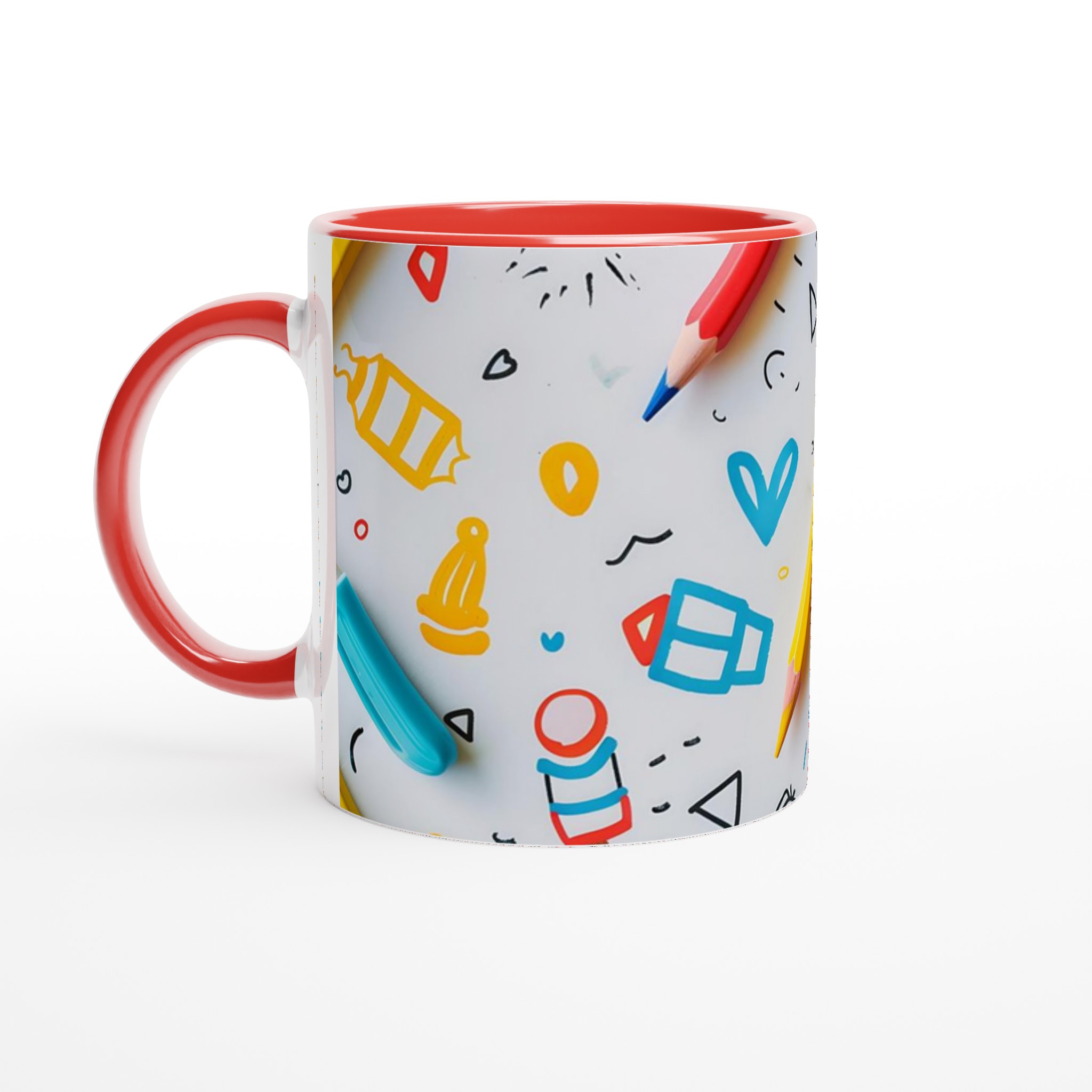 Kreativ Mugg med Tecknade Mönster – 11oz Keramikmugg för Vardagsglädje i Din Favoritfärg! 2 c57c9f63-07b5-4164-97ce-52cb99324e09