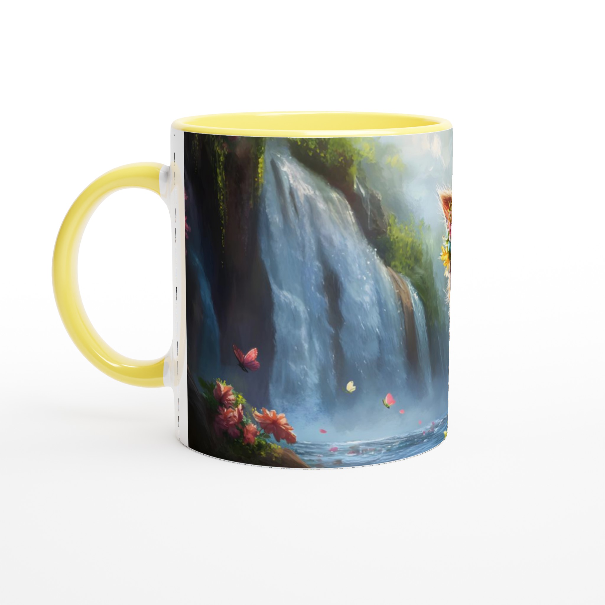 Mugg med Blomsterkrans Katt – En Bedårande Vän för Kaffet. Välj bland 7 Förtrollande Keramiska Färger! 5 c5959ce4-7f12-41e6-999e-031788ea7105