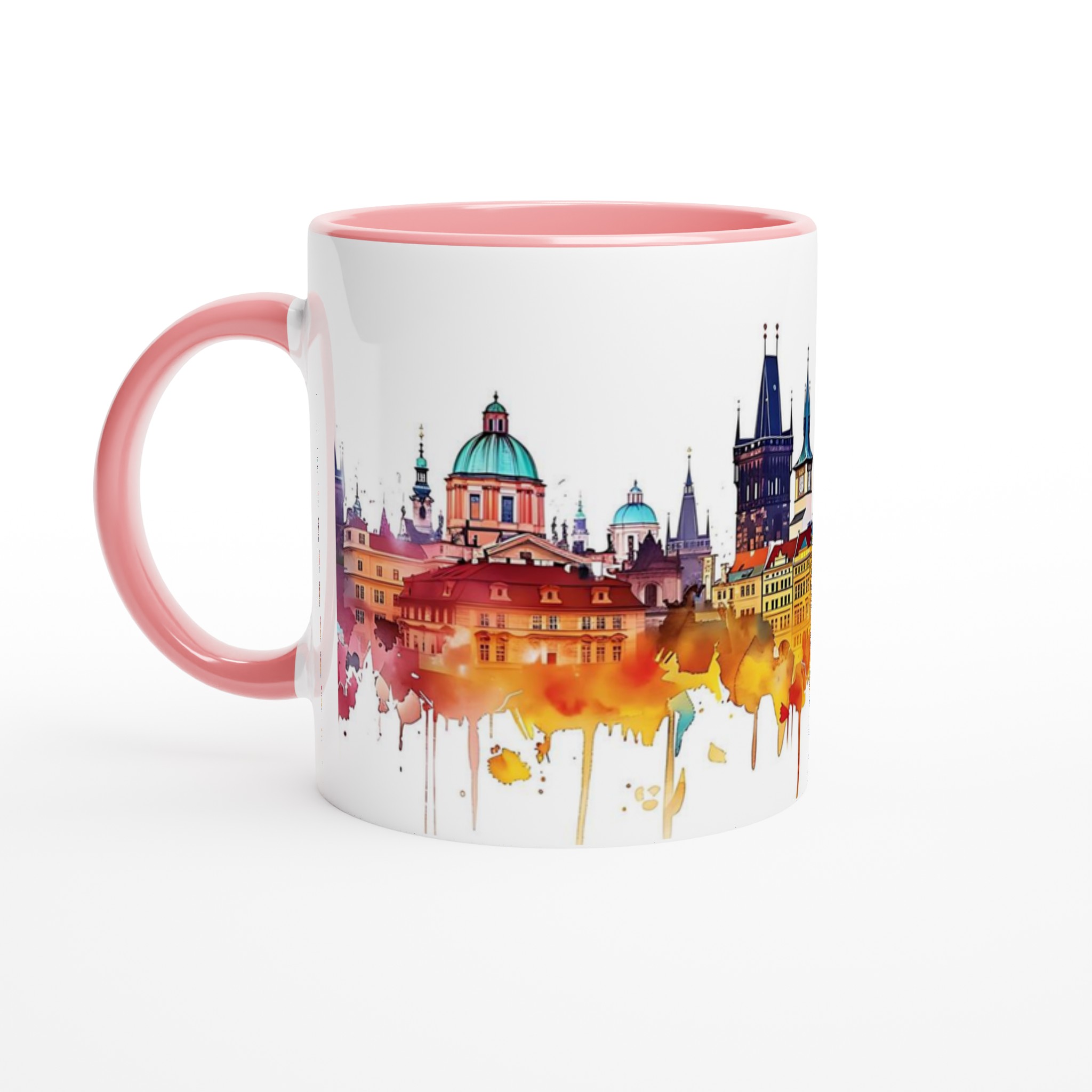 Mugg "Prag Akvarell" – Livfull Stadssiluett för Kaffeälskare, i Valfri Färg! 6 c59fee73-e299-45b1-8e7b-dd5631be61f3