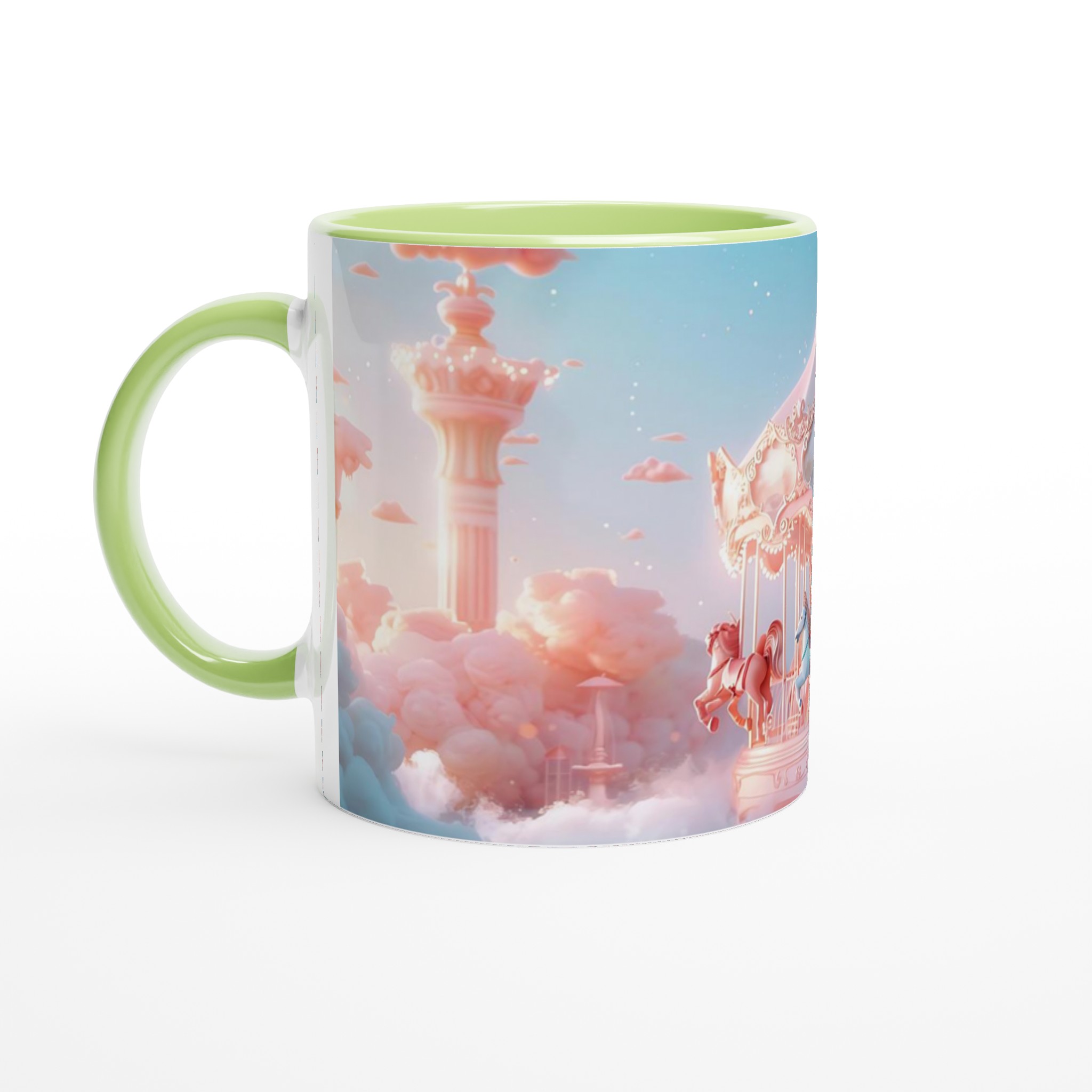 Magisk Karusellmugg – Drömsk Rosa & Blå Himmel – 11oz Premium Keramisk Mugg i Valfri Färg 3 c5e505eb-062d-4636-a30c-25a92bb39c0e