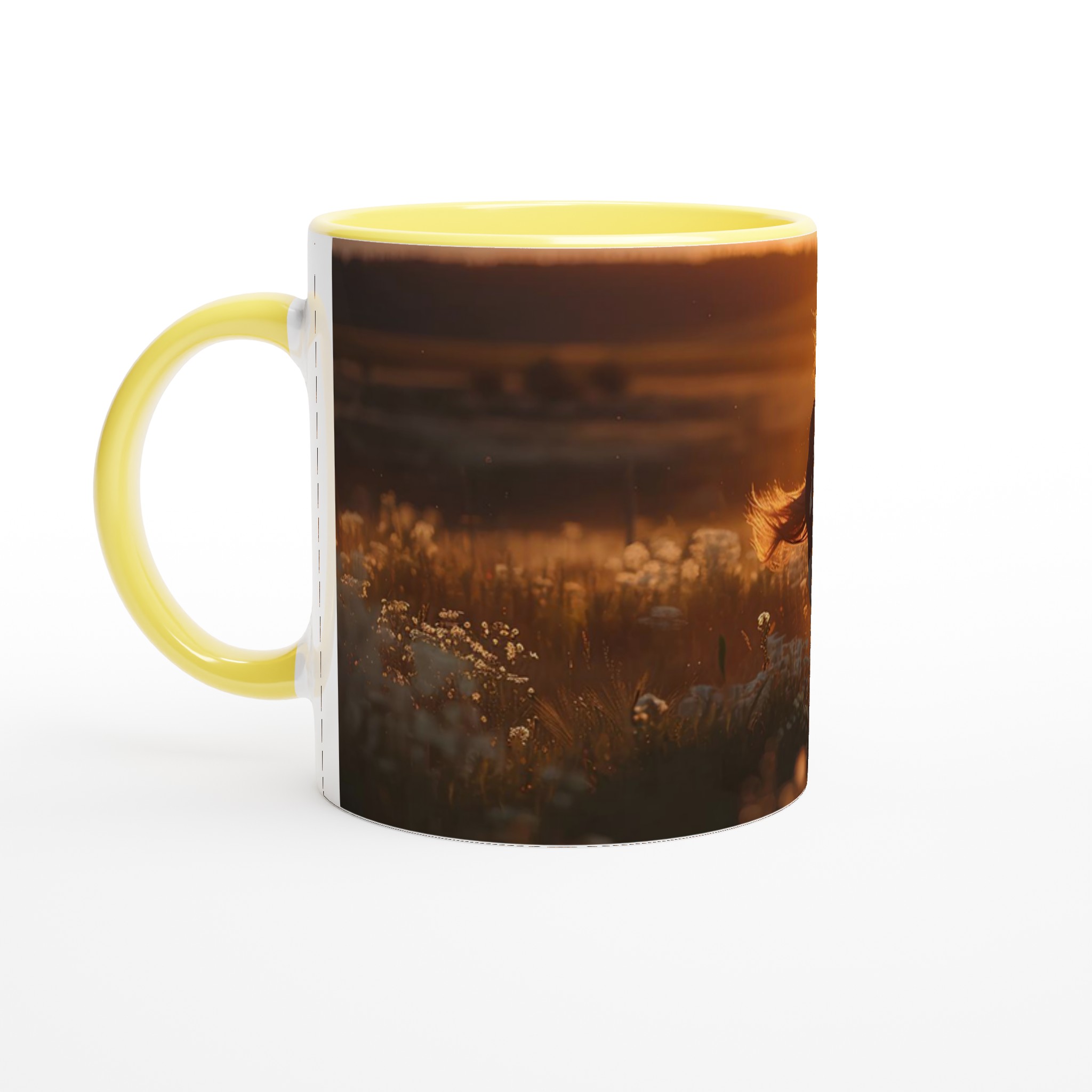 Vildhäst i Solnedgång Keramikmugg - 11oz, Välj Bland 7 Färger! 5 c5f6d55b-07f8-4963-9e97-0b7c1706a10c