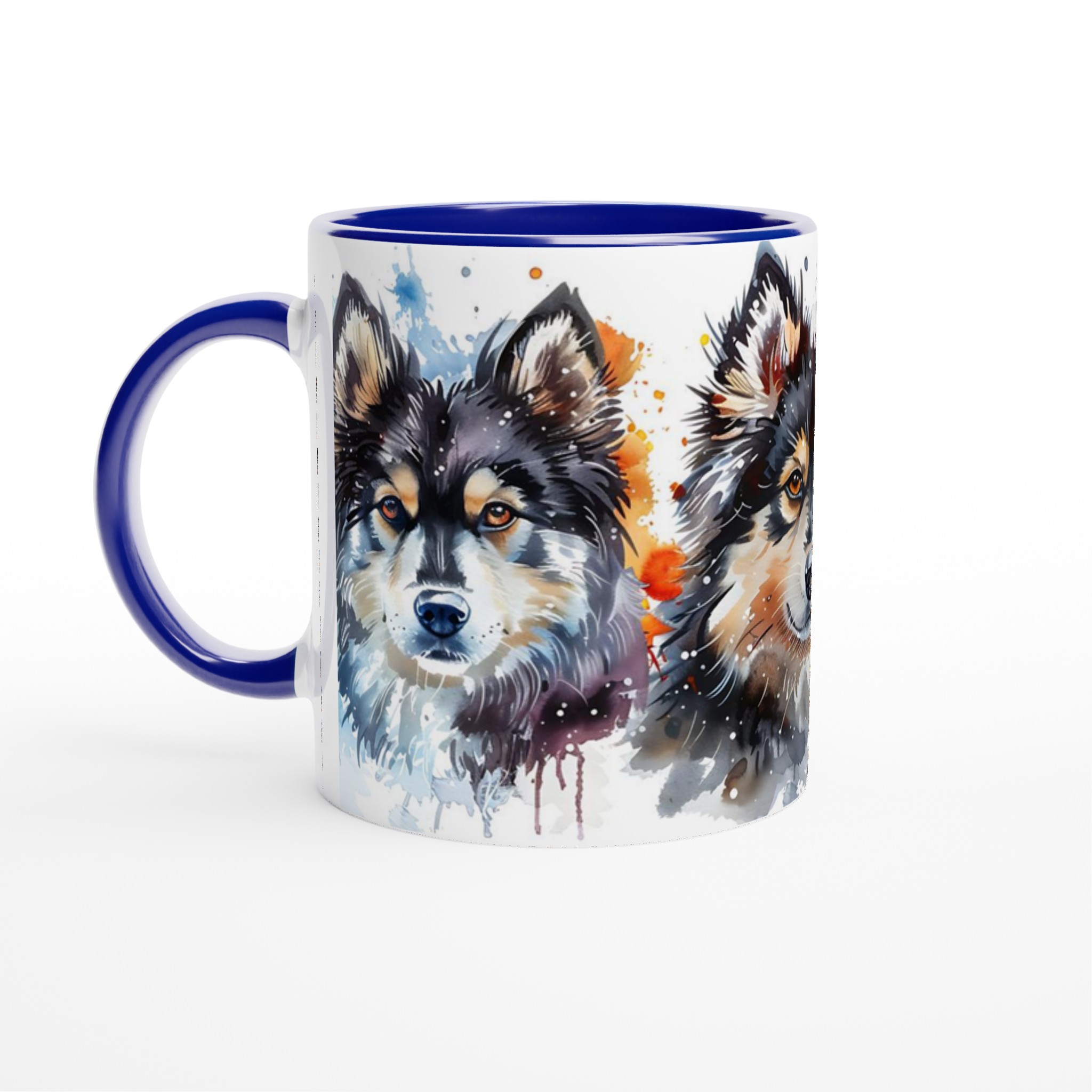 Akvarellhund Mugg – Livfull Konst för Kaffeälskare i Ditt Val av 7 Keramiska Färger 7 c658e710-1777-46c9-966a-9fe5212e7a1c