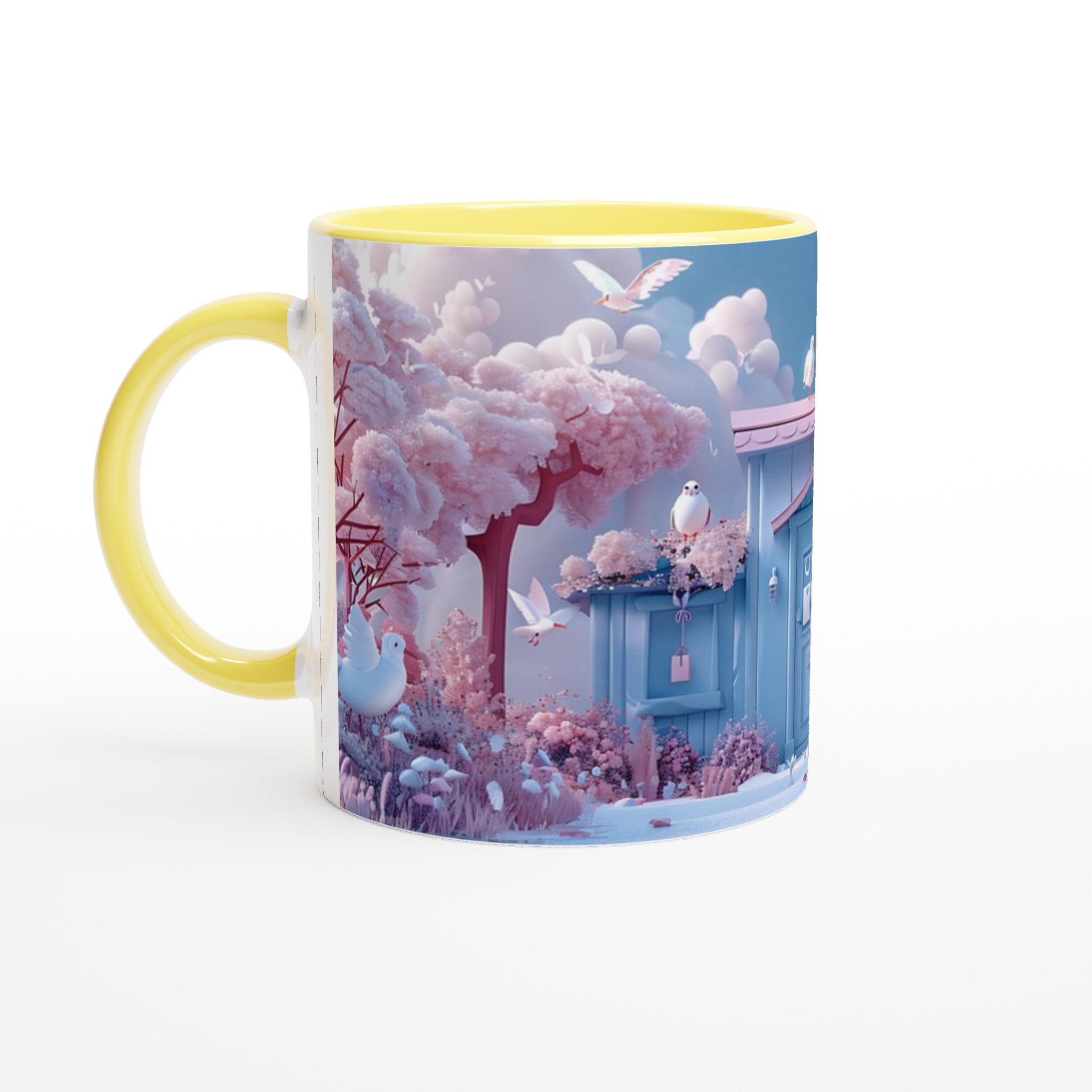 Pastellharmoni Mugg - 11oz Keramikmugg med Drömskt Rosa & Blå Design 5 c65c67a4-ca40-4d3f-a3f4-b35edb423149