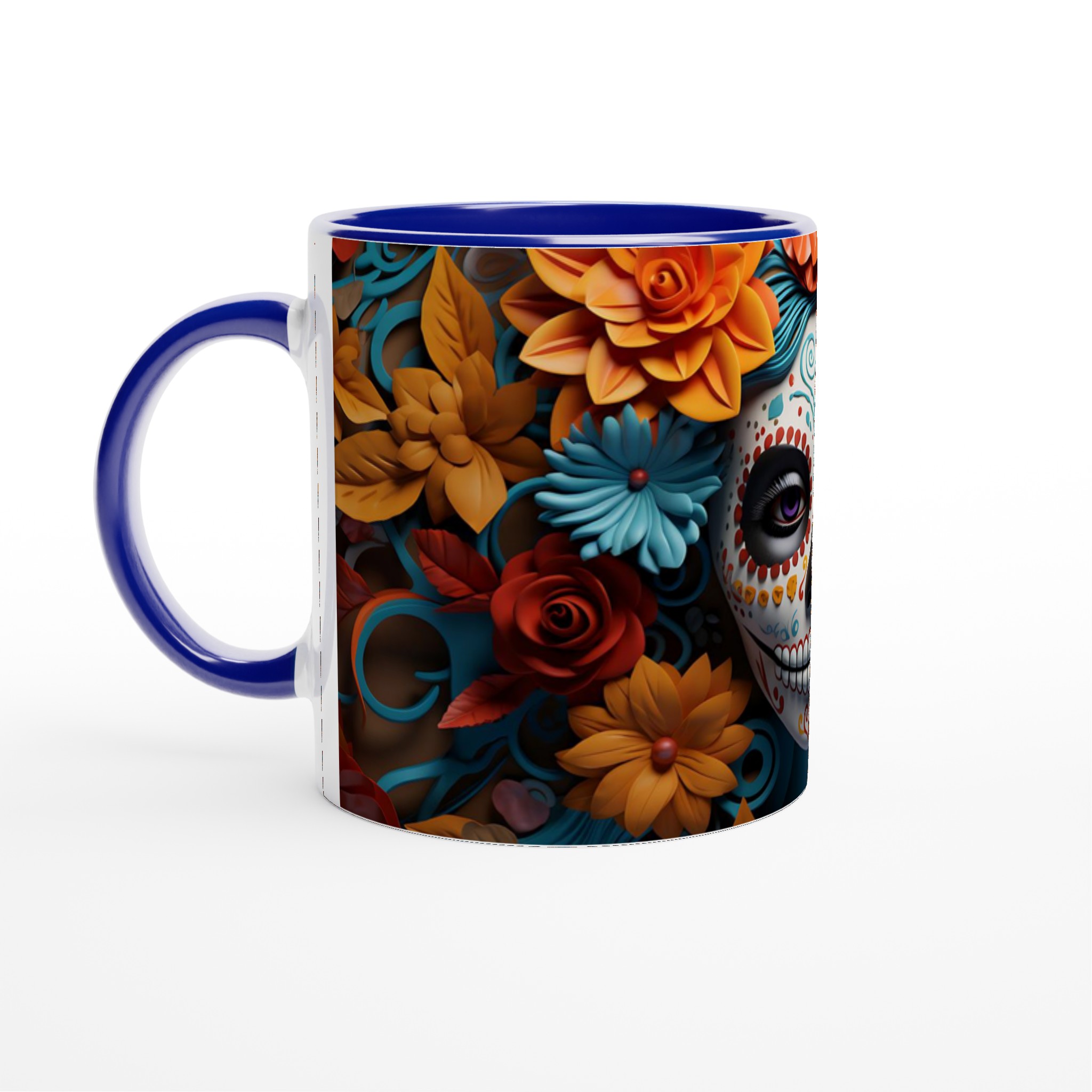 Colorida Calavera Mugg – Levande Día de los Muertos Design, 11oz Keramik 4 c6667a9e-ab1a-4f94-86ad-efb9d3078852