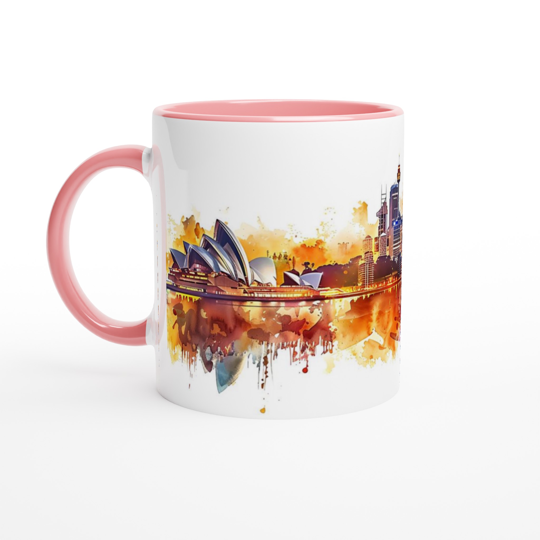 Sydney Skyline Akvarellmugg – Konstnärlig Siluett av Operahuset och Harbour Bridge 6 c6cbaff7-9abb-4228-b768-b2b85d872890