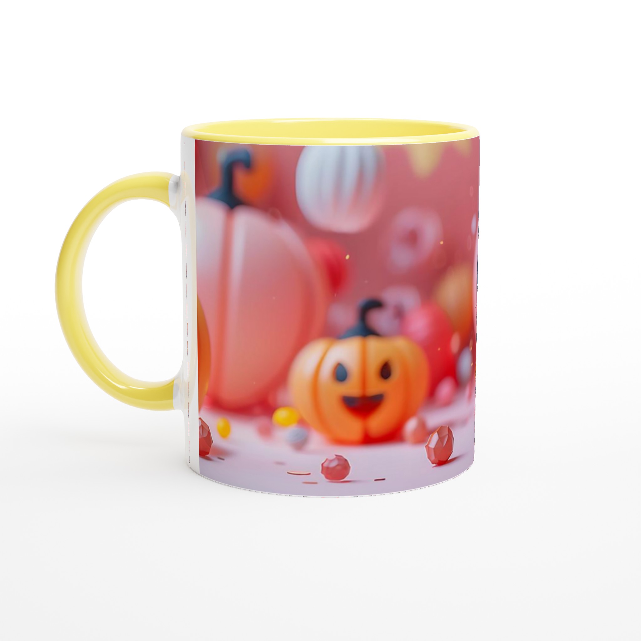 Söt Halloween Mugg – Lekfull Design i Pastellfärger, 11 oz Keramisk Kaffekopp för Alla Åldrar 3 c6d0504a-3606-4b83-a048-8b283c0e5d72
