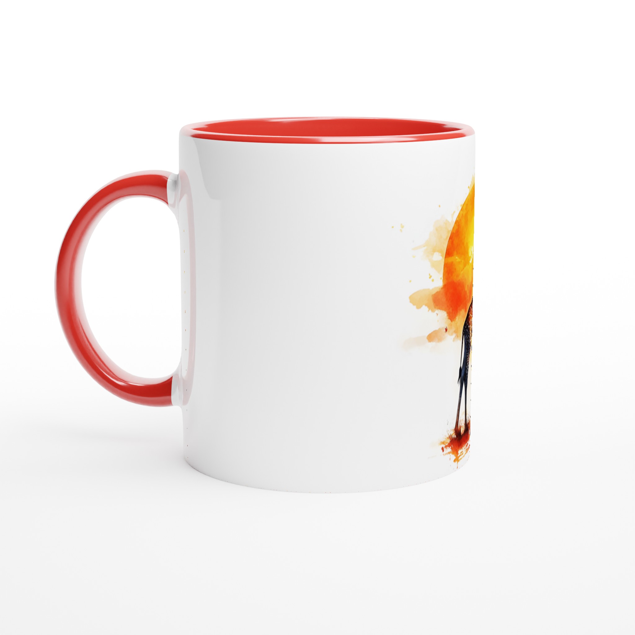 Akvarell Giraff Mugg – Levande Solnedgångstema, 11oz Premium Keramisk Kaffemugg i Flera Färger 5 c6dcf7e3-d675-41e1-b689-1a87ca8c66ea