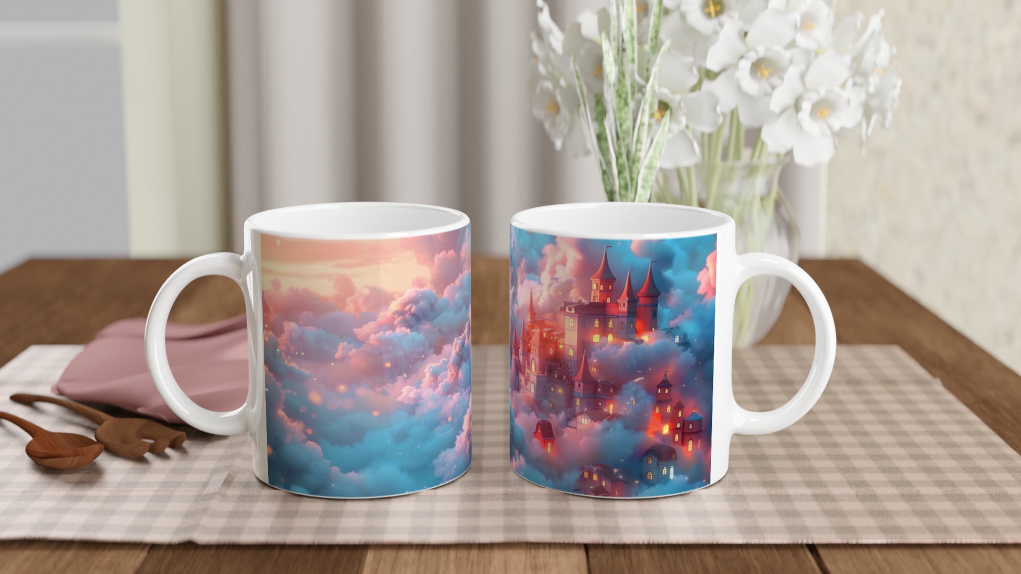Fantasislott i Moln - 11oz Keramikmugg i ditt val av sju förtrollande färger 11 c718aaa5-eb10-4c3c-943c-178219d13142