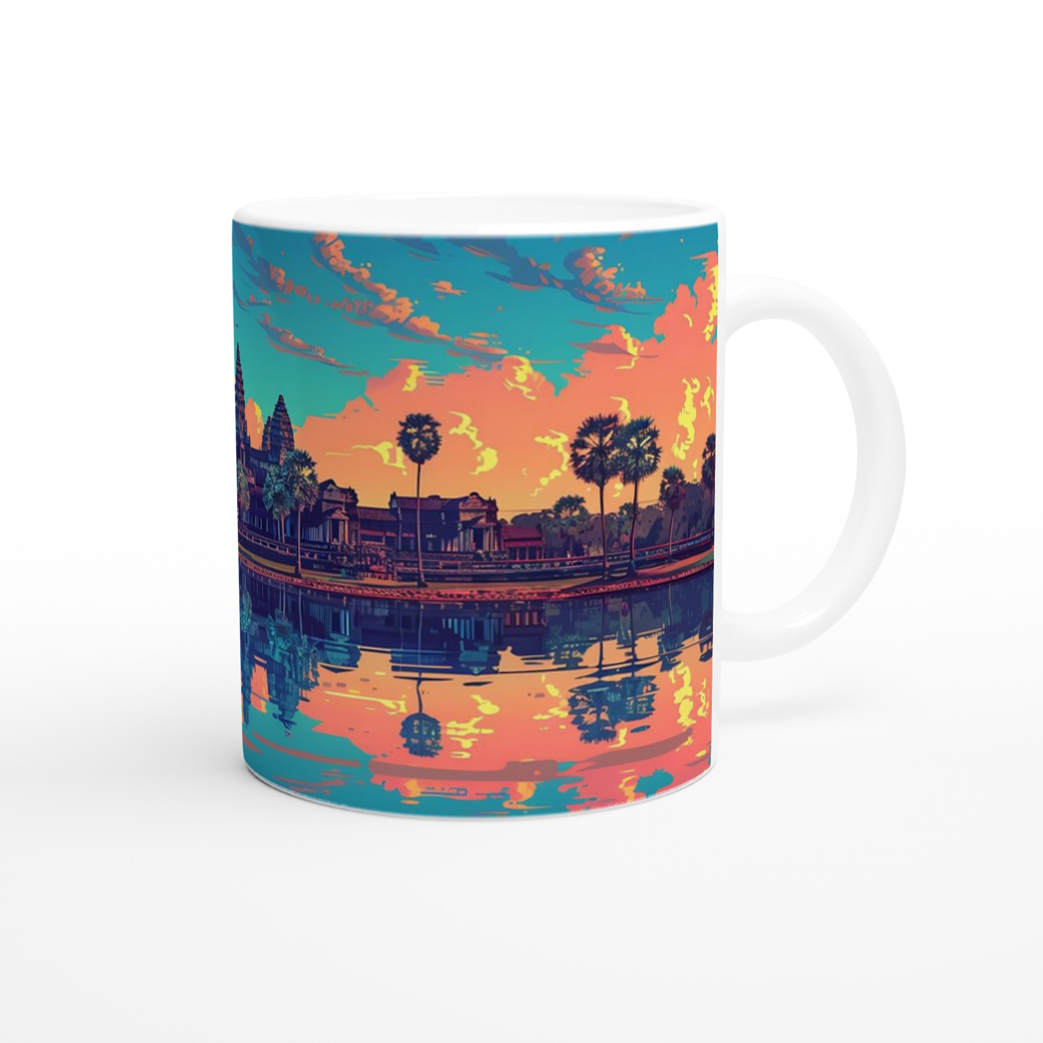 Angkor Wat Soluppgång Konstnärlig Mugg – Färgstark Keramikmugg 11oz 9 c724d7b7-0a86-4adf-a9fa-7a49c2d4c475