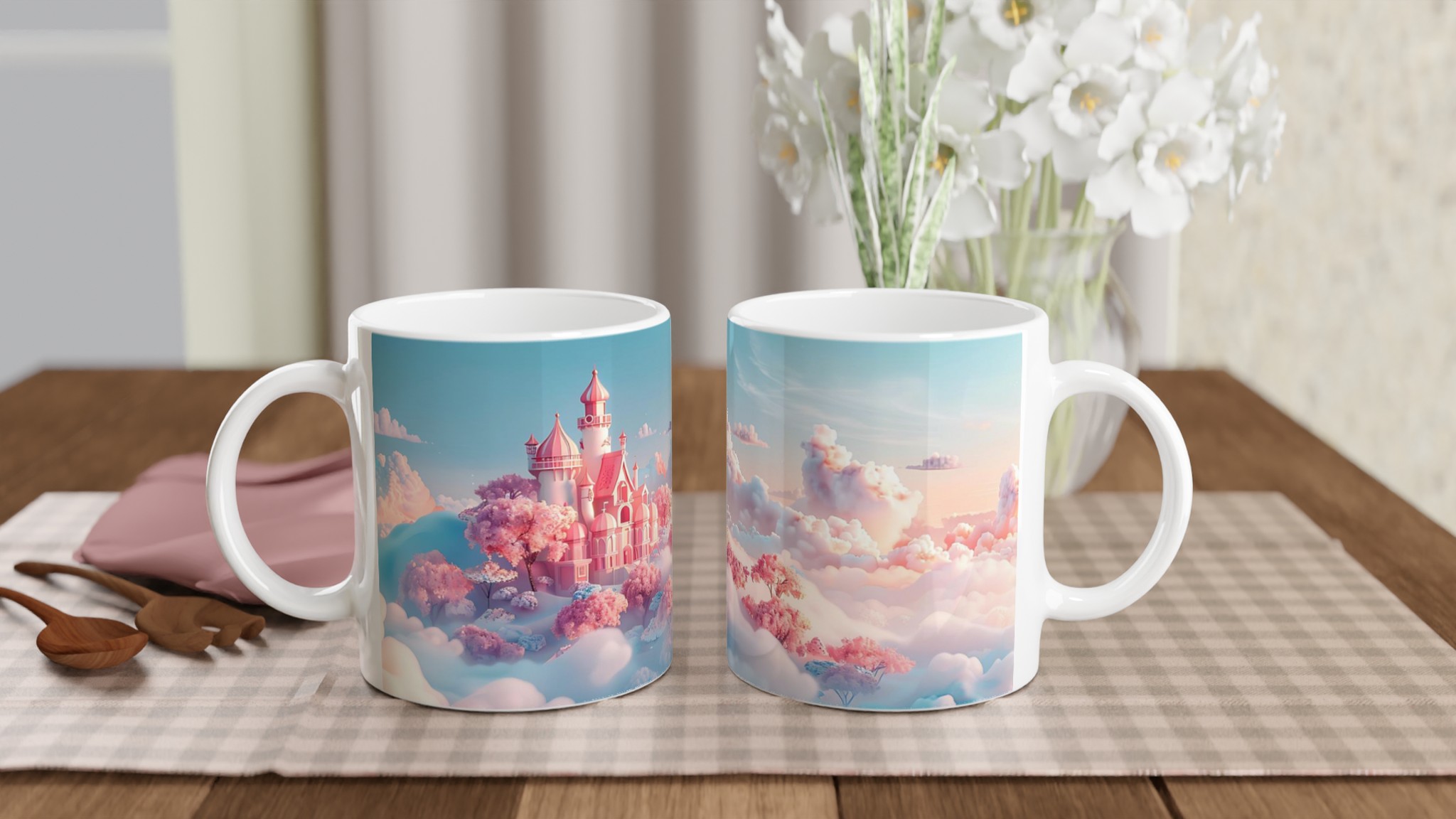 Drömlik Rosa Slott Mugg – 11 oz Keramisk Kaffekopp i Lekfull Pastell 10 c740a46c-1ae2-4d2e-ba3b-42fdaa3efdb6