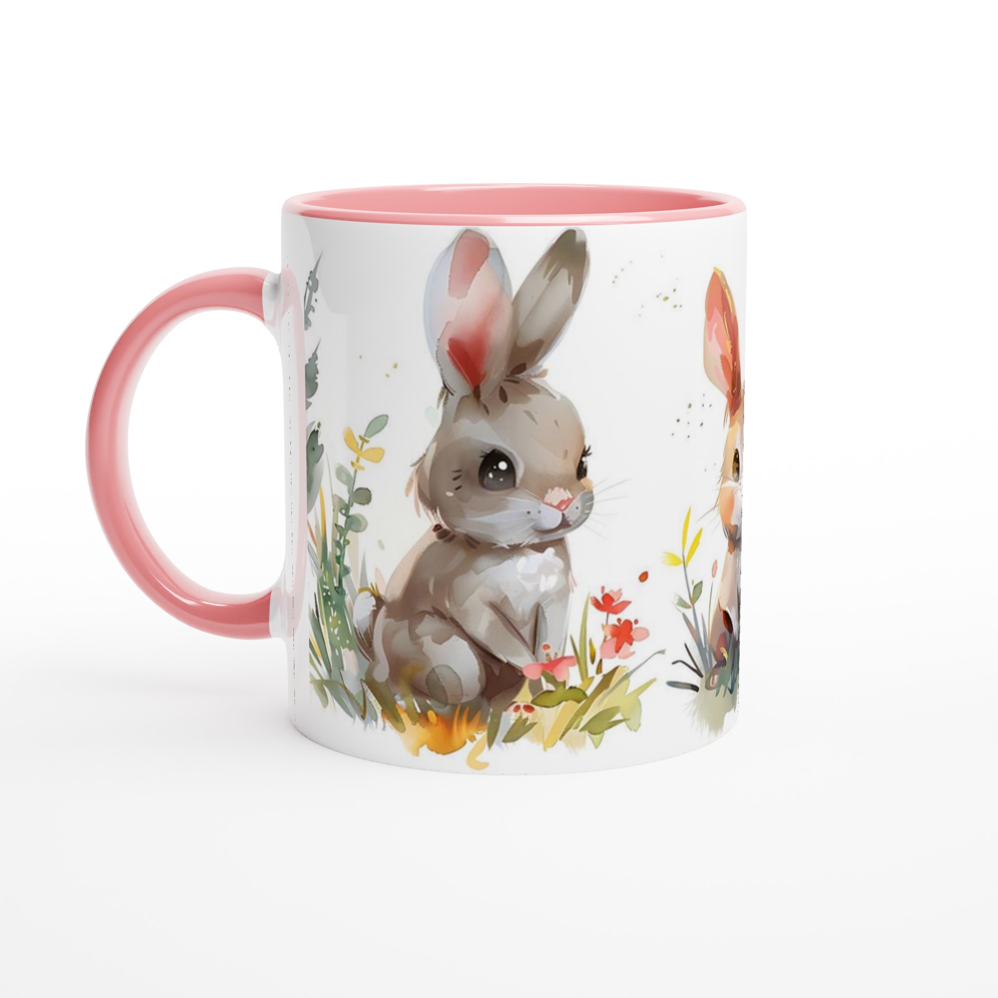 Söta Akvarellkaniner Mugg – Charmig 11oz Keramisk Mugg för Kaffe & Te 6 c74c8ea5-5c7f-49ee-880d-dee46ccfd377