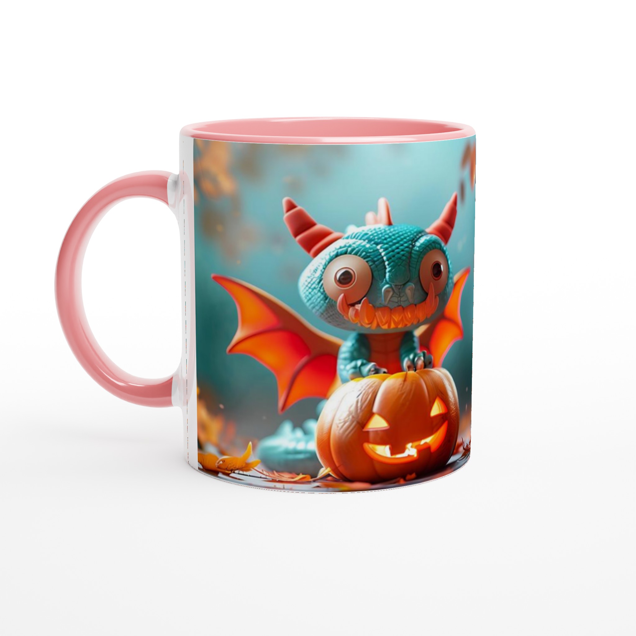 Söt Halloween Mugg med Drake & Pumpa – 11 oz Keramisk Mugg för Mysiga Höststunder 4 c782c76b-76c1-4fc4-befd-74df584f0585