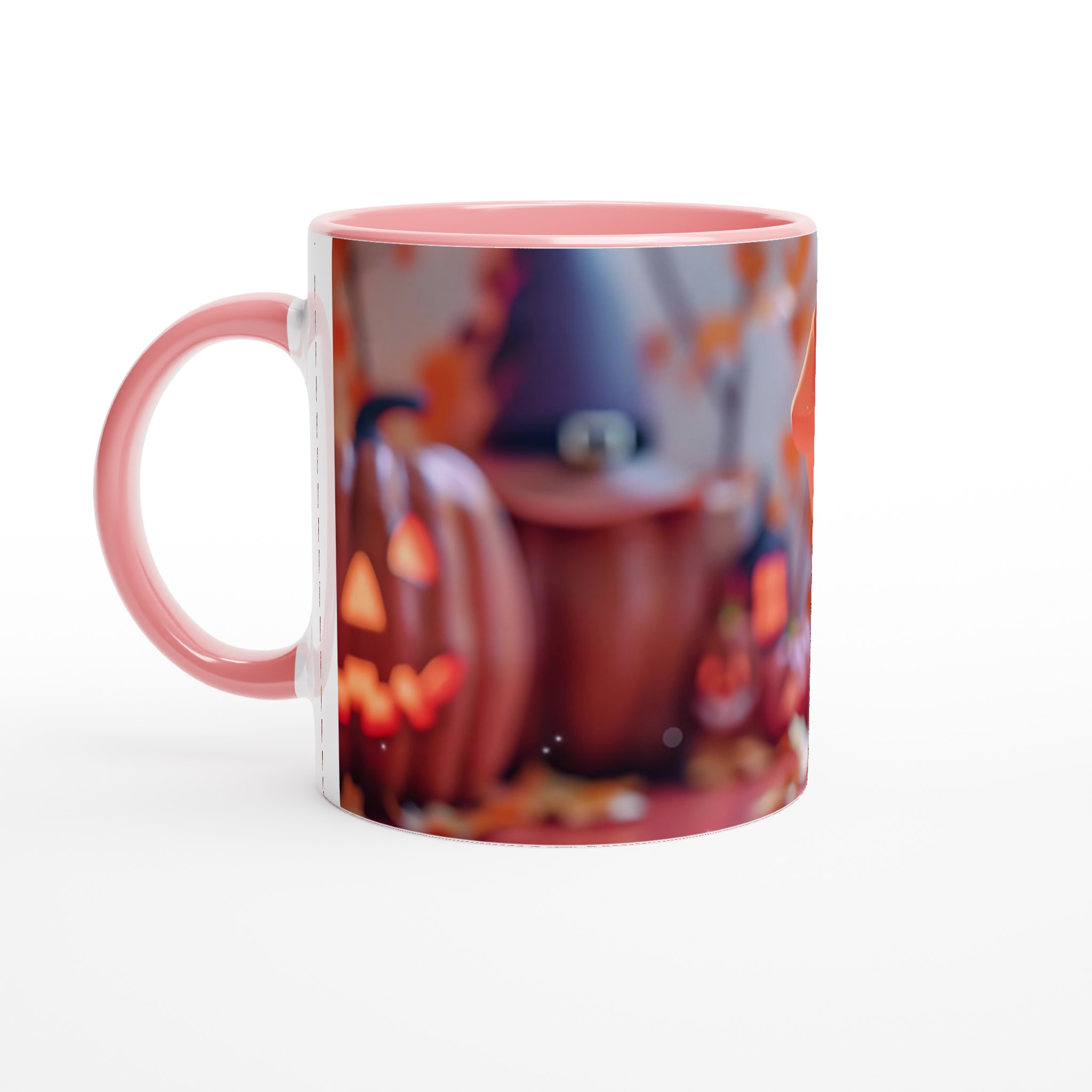 Söt Halloween-mugg: Häxbarn & Pumpa – Välj din färg, 11 oz keramikmugg 6 c7bd9f90-6c74-4123-88a3-14ce169b25e0