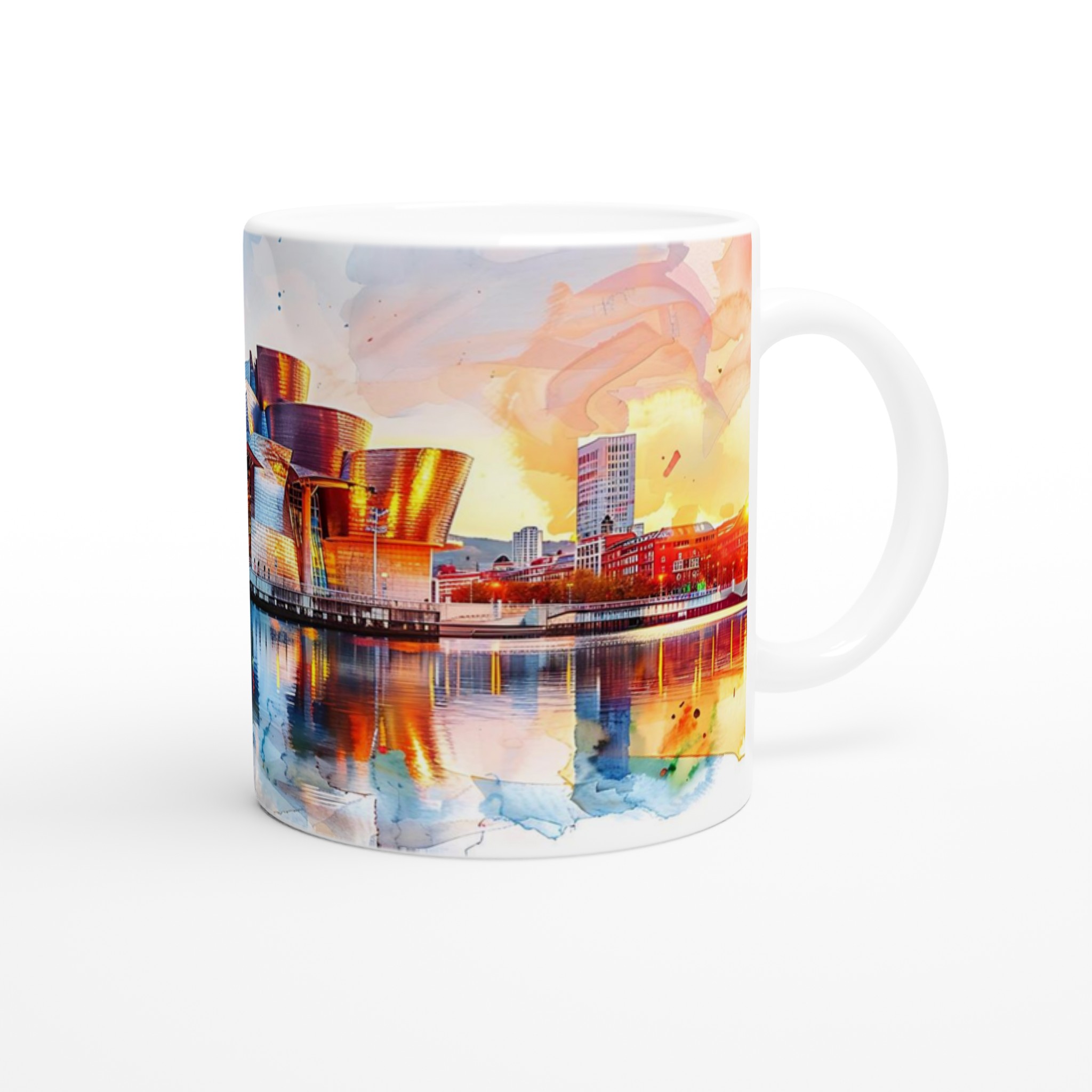 Guggenheim Bilbao Konstnärlig Mugg – Dynamisk Akvarell Design i Flera Färgval 9 c812a0c5-c38b-4528-a7b5-a34b657a2839
