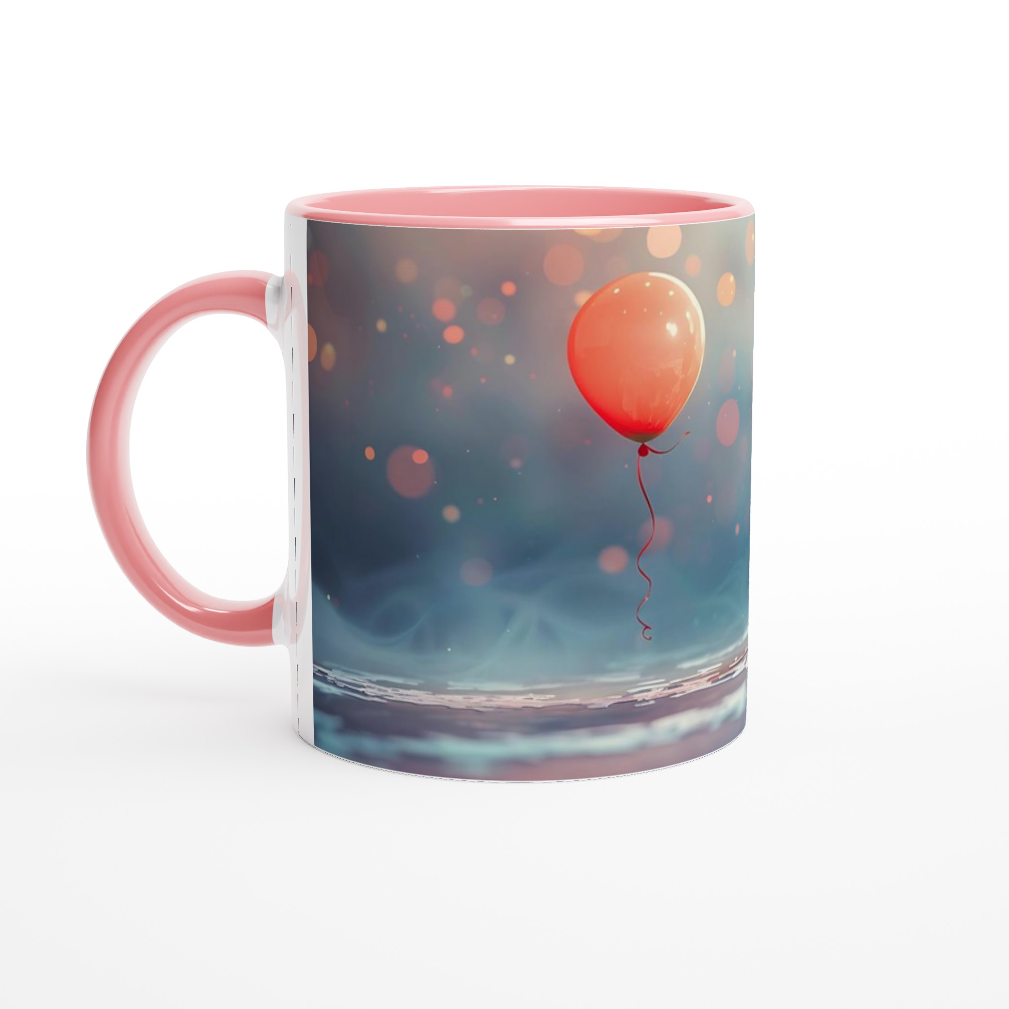 Söt Spöke med Ballong – Vit 11oz Keramisk Mugg för Glädje och Färg 6 c88286c4-da78-44a2-9d71-0d1601c5c910