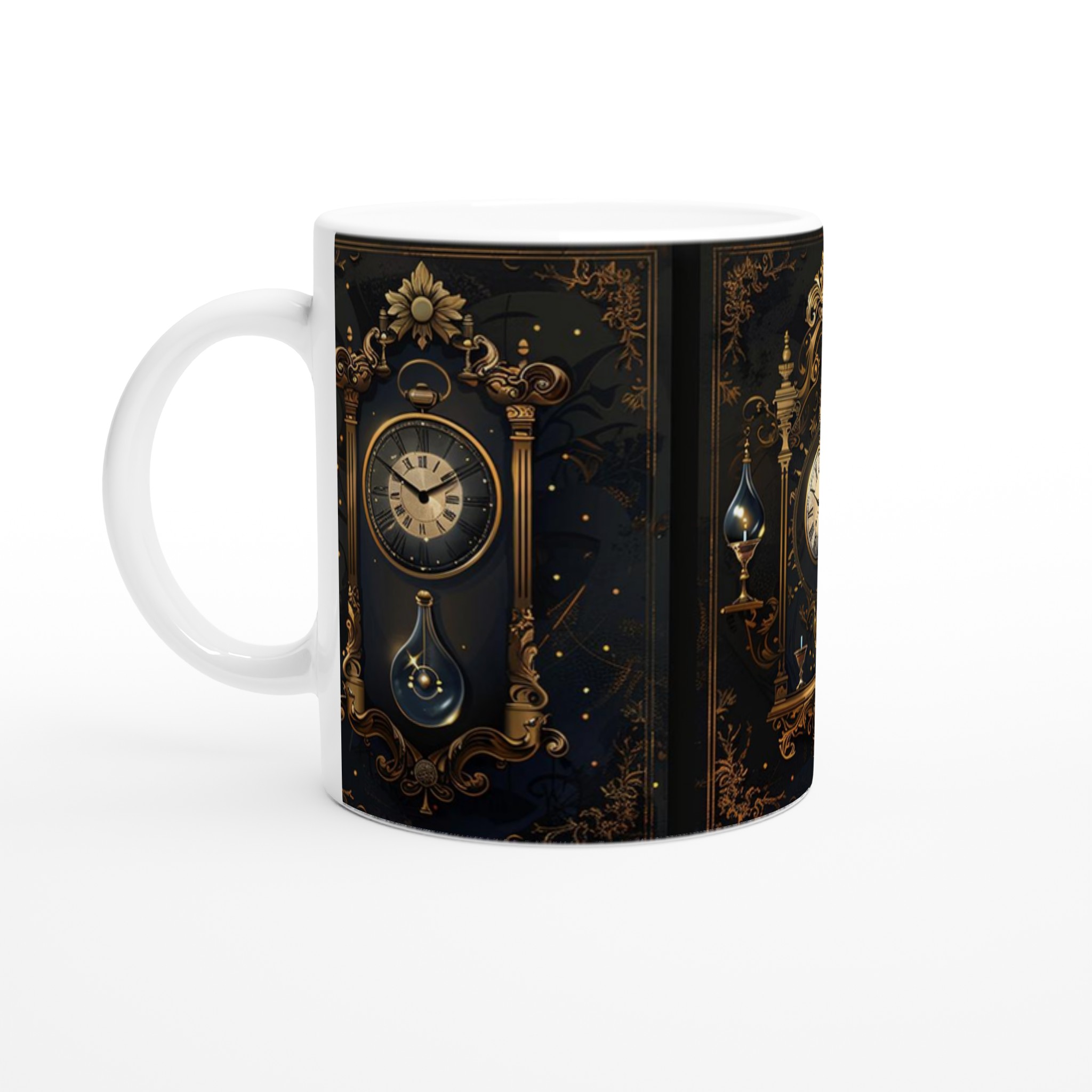 Tidlös Elegans 11oz Keramikmugg – Guld & Svart Barockdesign i Valfri Färg 1 c8c97eb1-ed65-46e7-a1c6-272beb68c519