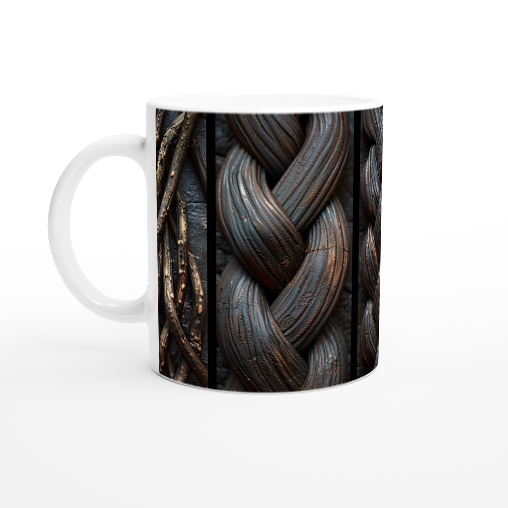 Jordnära Konst Keramikmugg - Rustik, Flätad Design för Kaffeälskare i Din Valda Färg! 1 c9636fc5-4b46-4ce6-a16b-ed5e157f0295