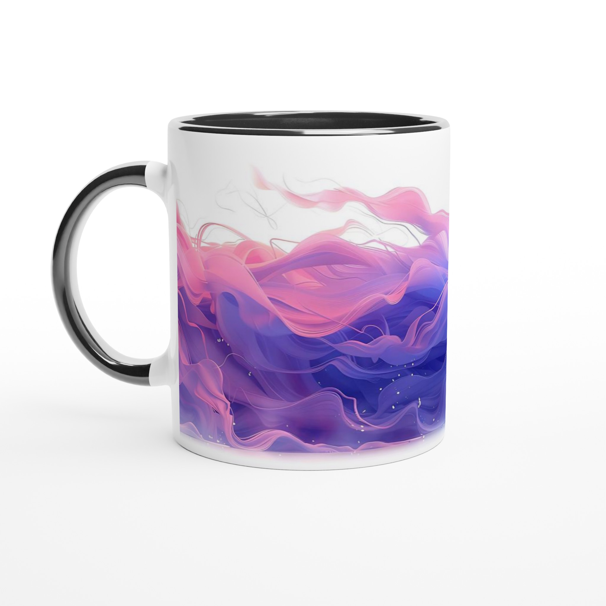 Mystisk Pastell Vågor 11oz Keramisk Mugg – Drömsk Design i Rosa och Blått för Kaffe & Te 7 c96db393-da04-4d0f-8251-43d8b23e1ec8