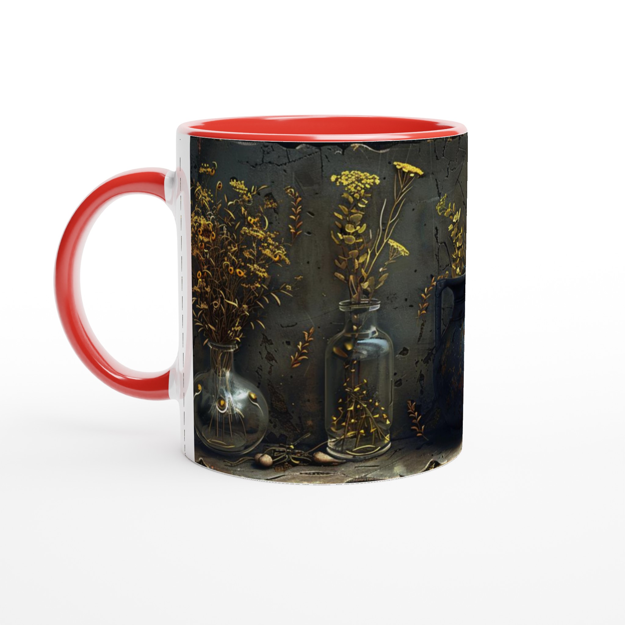 Alkemistens Skattkammare - 11oz Keramisk Mugg med Botanisk Konst i Guldnyanser 2 c9858c57-f5f4-490f-8abb-63c8928b6705