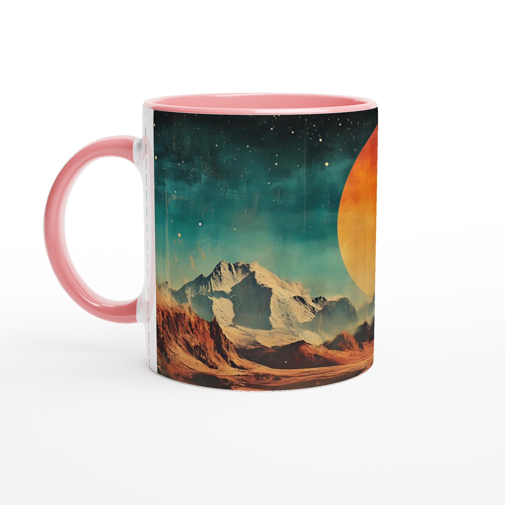 Retro Sci-Fi Vibe Keramikmugg – Dröm dig bort till Mars med 11oz kaffe i din valfria muggfärg! 4 c9a642dc-9388-40d3-988a-9579d46b1f52