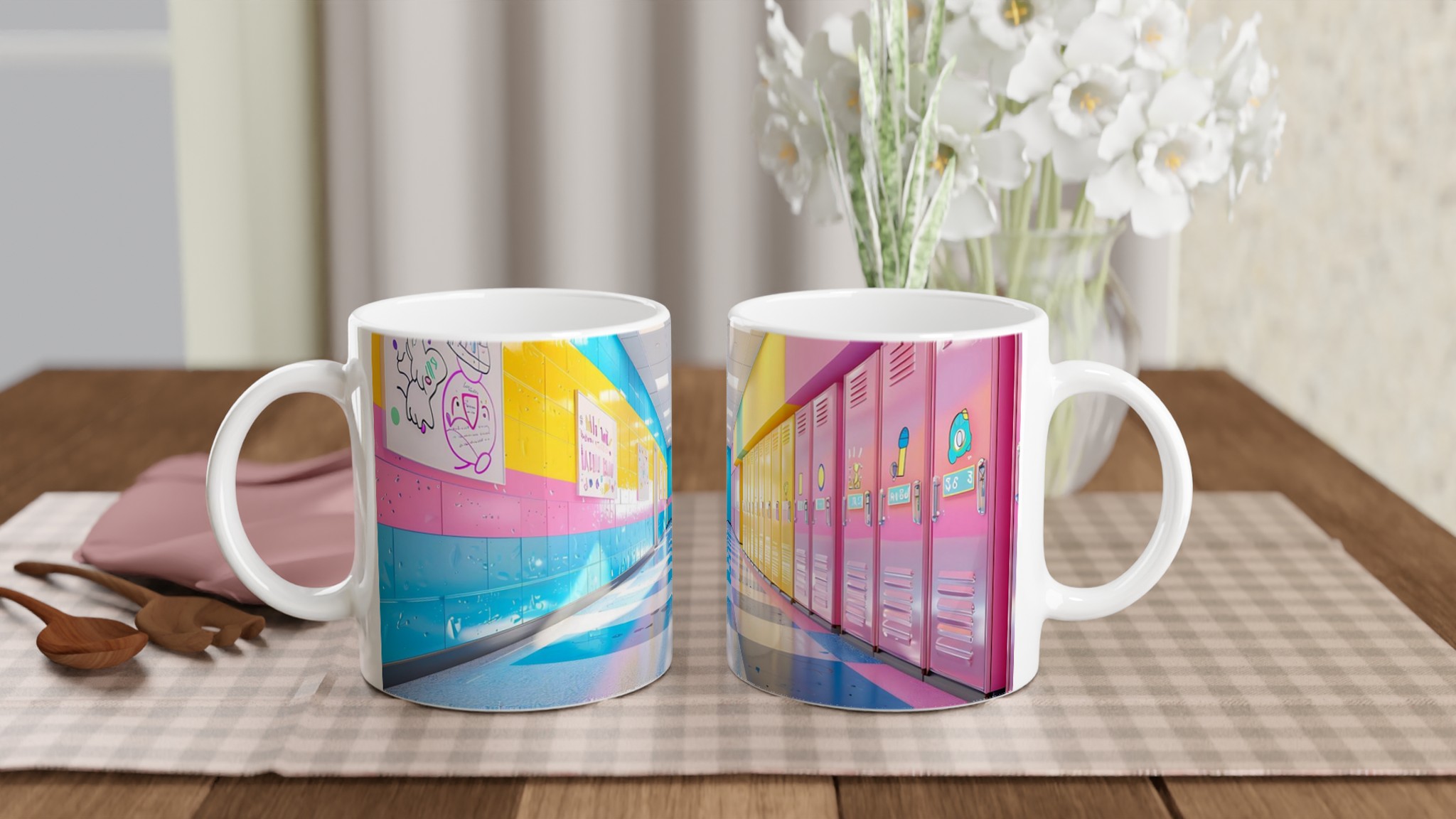 Neon Dream 11oz Keramisk Mugg – Färgglad Skolmugg i Retro Vibe 10 ca223400-18df-46ae-938b-3131457817f7