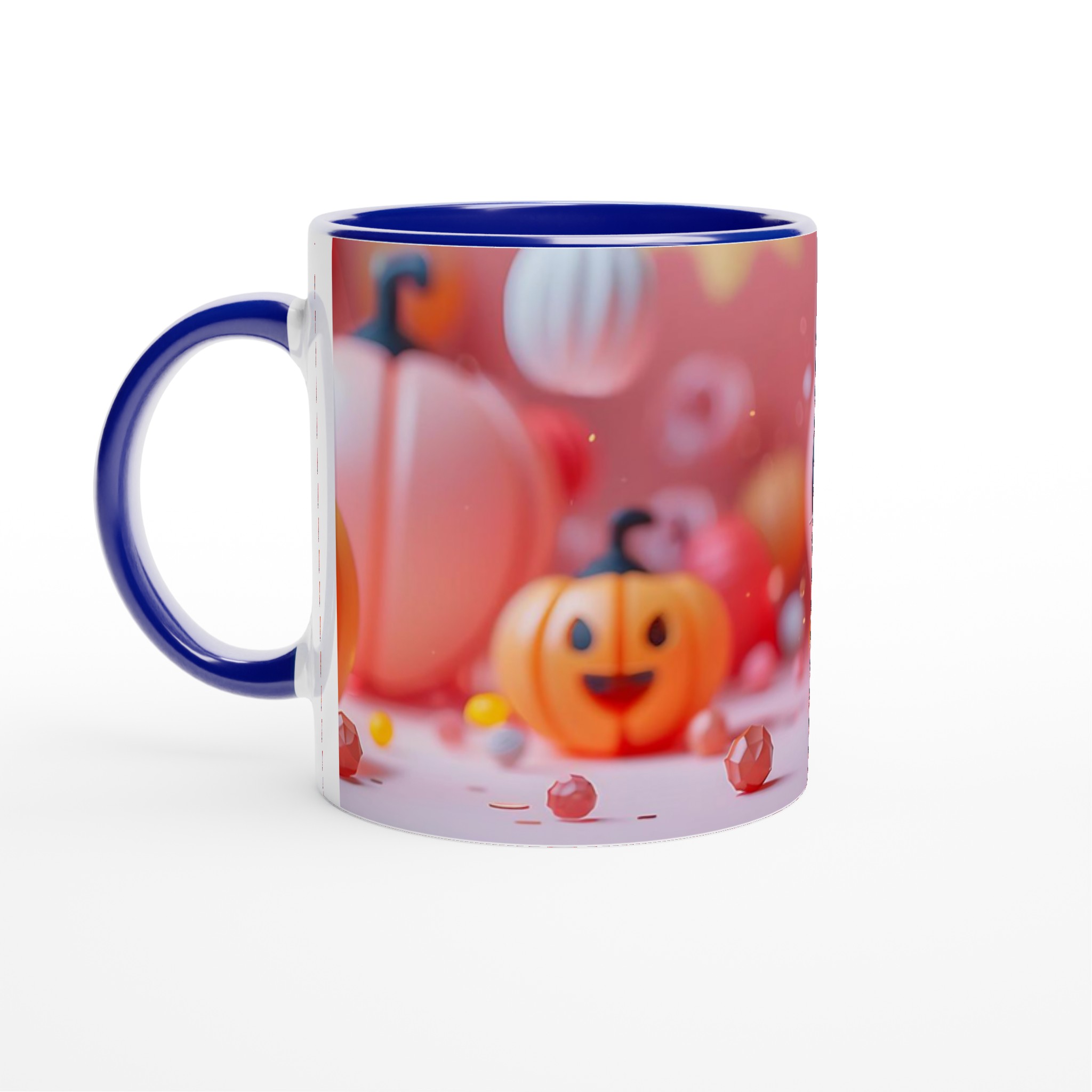 Söt Halloween Mugg – Lekfull Design i Pastellfärger, 11 oz Keramisk Kaffekopp för Alla Åldrar 7 ca3fa743-561c-441f-8e57-31635db8c969