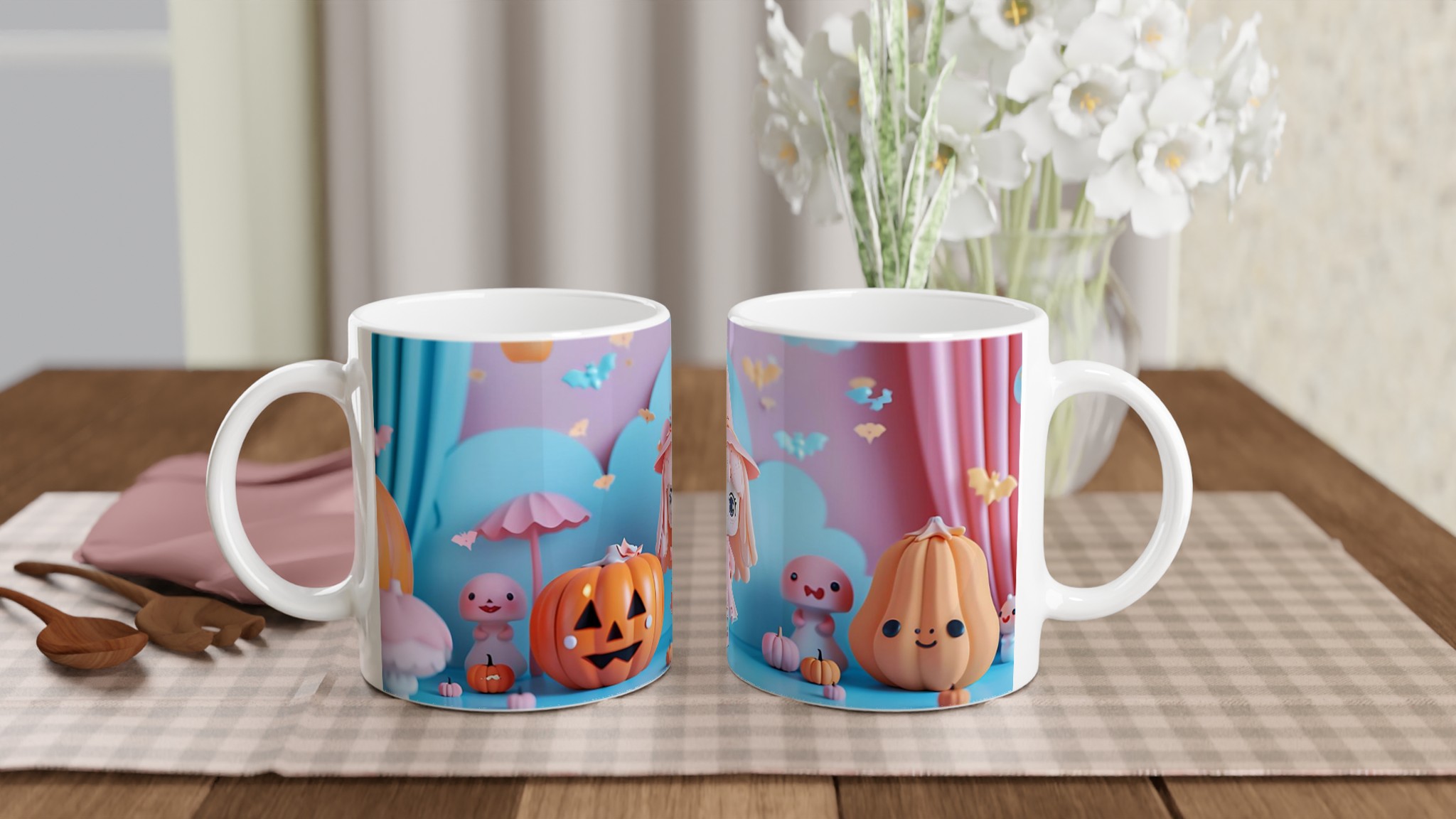 Pastel Halloween Mugg – Söta Pumpa- och Häxmotiv i 11oz Keramik, Välj Bland 7 Färgstarka Nyanser! 10 ca4b9d95-ece4-4f7a-8cdc-924c06a1f538