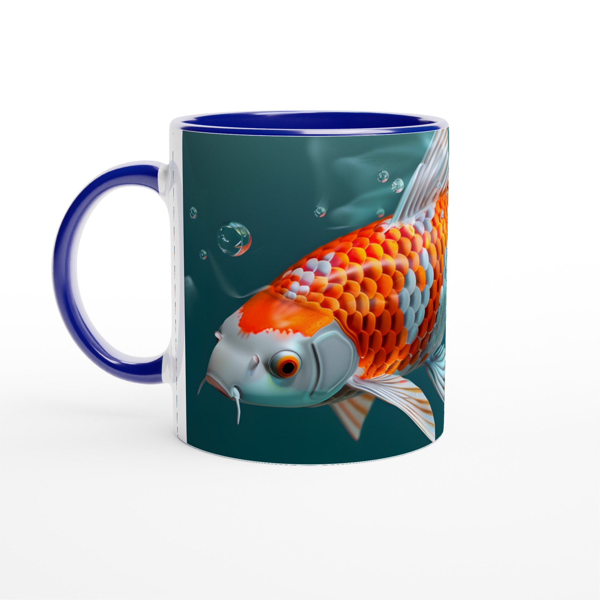 Koi Fisk 11oz Keramisk Mugg – Konstfull Design för Kaffeälskare, Välj Din Färg! 5 ca532a18-295b-499b-b08d-75825c813786