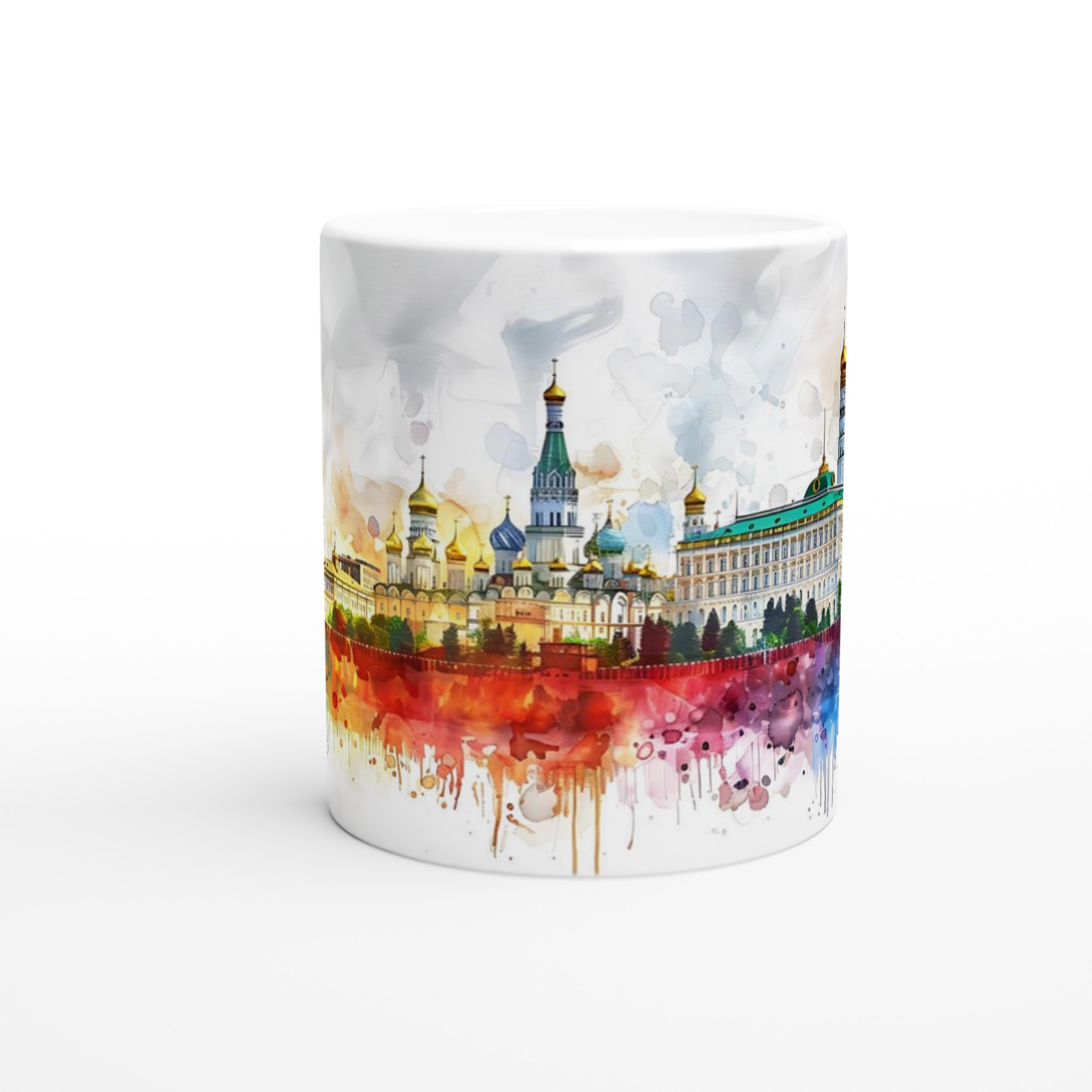 Konstnärlig Moskva Akvarellmugg – 11oz Keramisk Mugg med Livfullt Kremlmotiv 8 ca5384a2-b9f0-465d-b0d8-c913f214ee42
