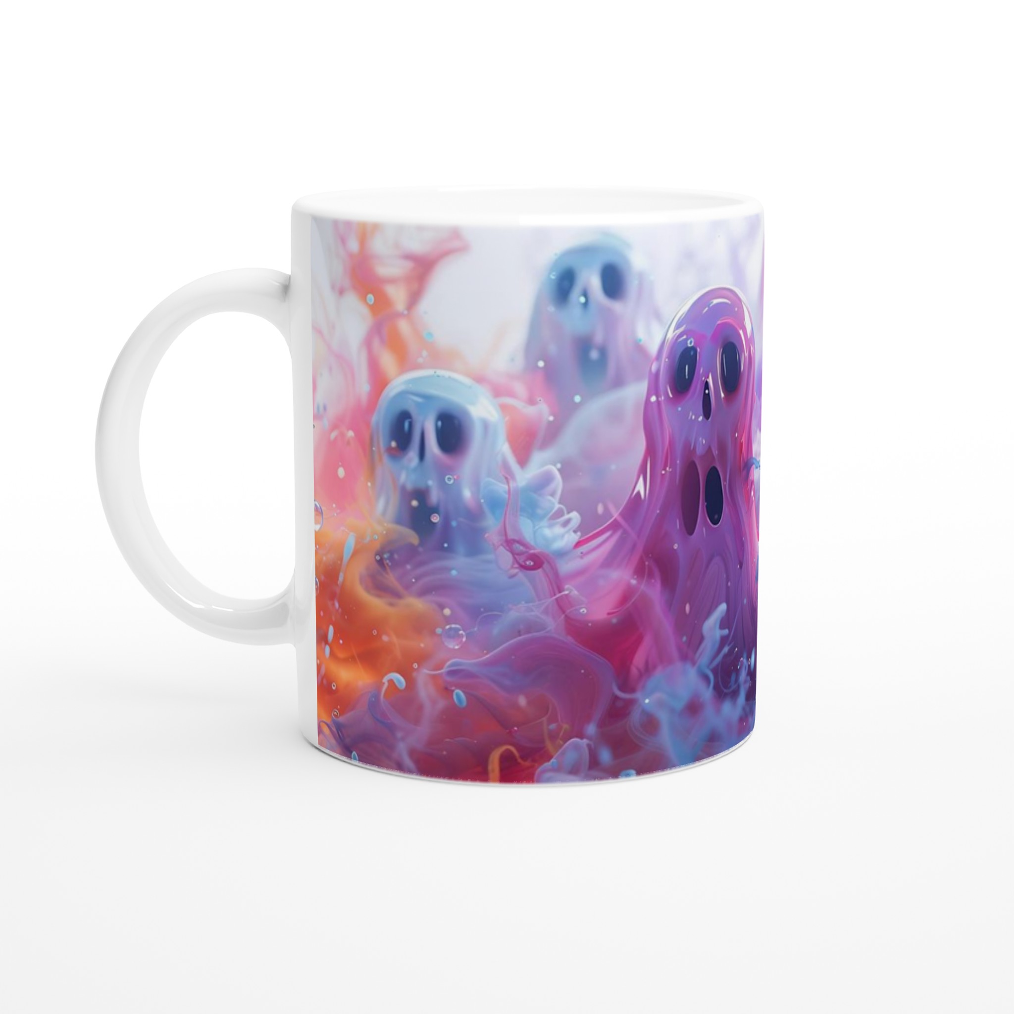 Mångfärgad Spökmugg i Keramik – 11oz Rolig Design i Flera Färgval 1 ca79457f-531c-4dd6-961b-84975f82b4d9