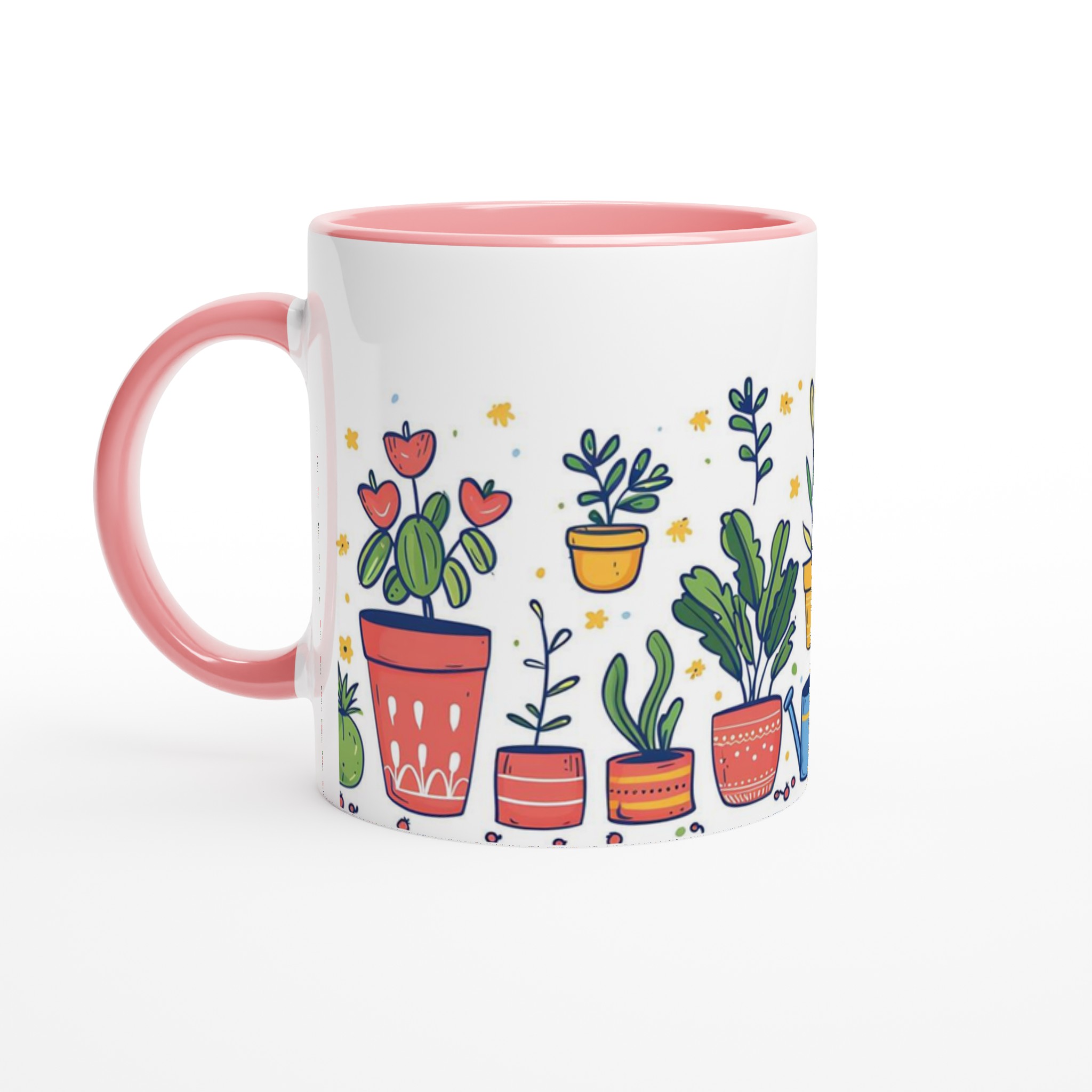 Mug med Livfulla Blomster & Trädgårdstryck – 11 oz Keramikmugg i Valfri Färg 6 ca8b8218-c9f5-4a71-a676-9051f325a11e