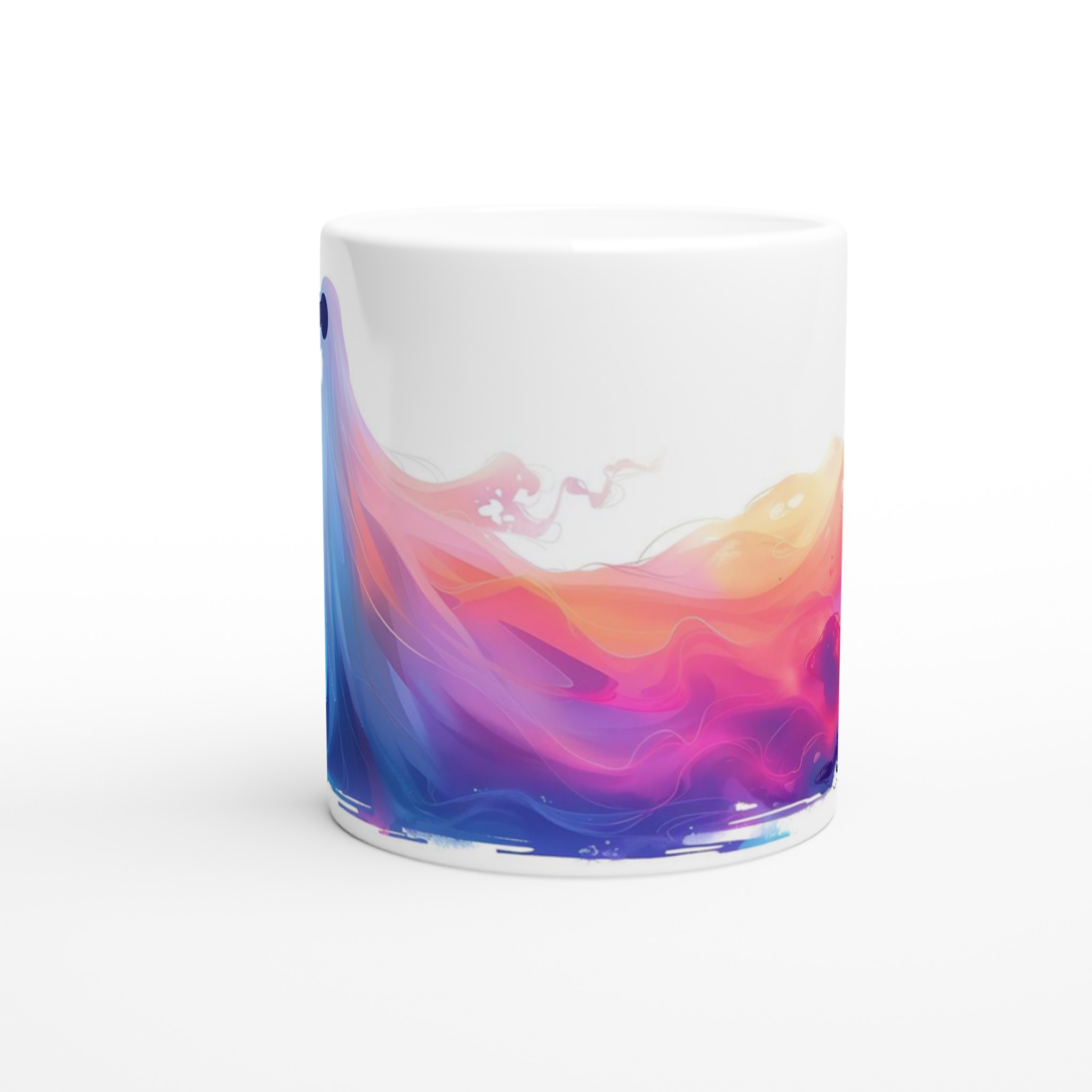 Abstrakt Färginfusion Mugg – 11oz Keramisk Mugg i Välja Färg 8 ca95cb27-dcb6-47a0-85c6-a8437f97634a