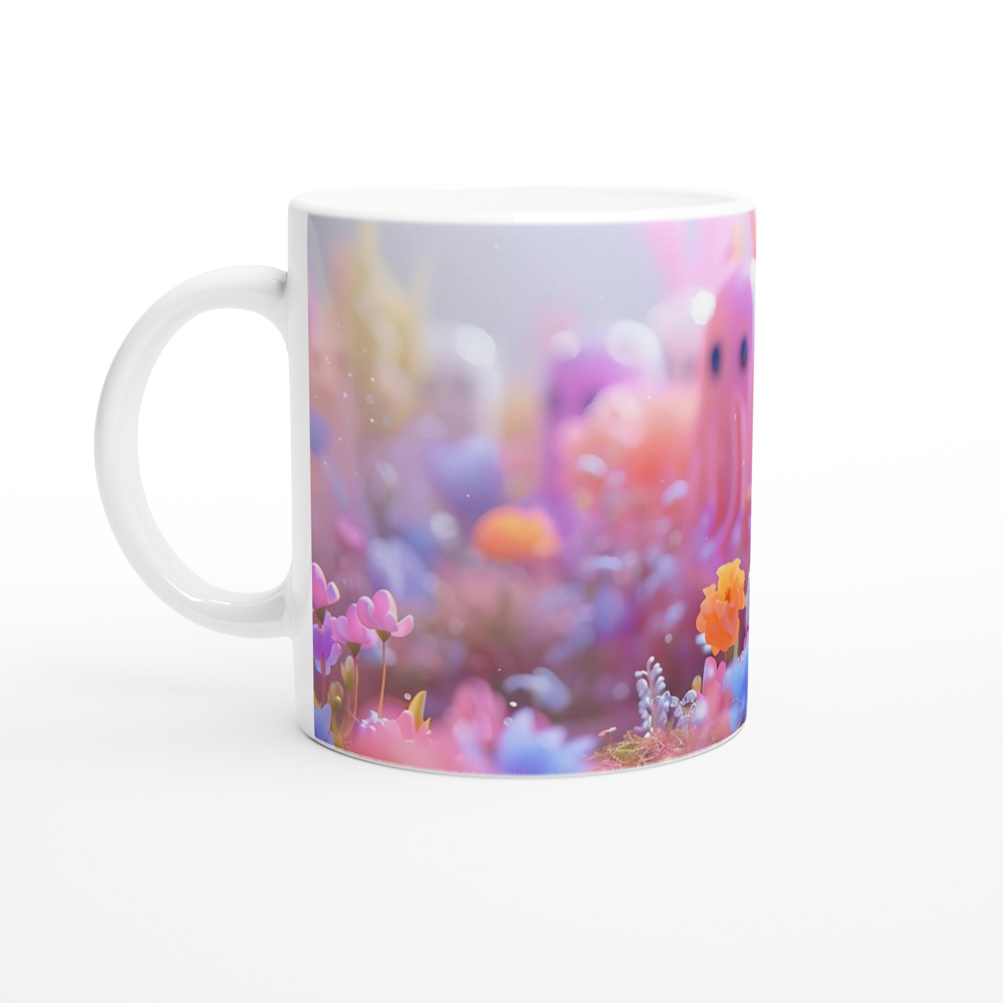 Pastel Ghost Garden 11oz Keramisk Mugg – Drömsk Design i Sju Färger 1 cb021435-2b9f-4551-8c1e-102f170f068f