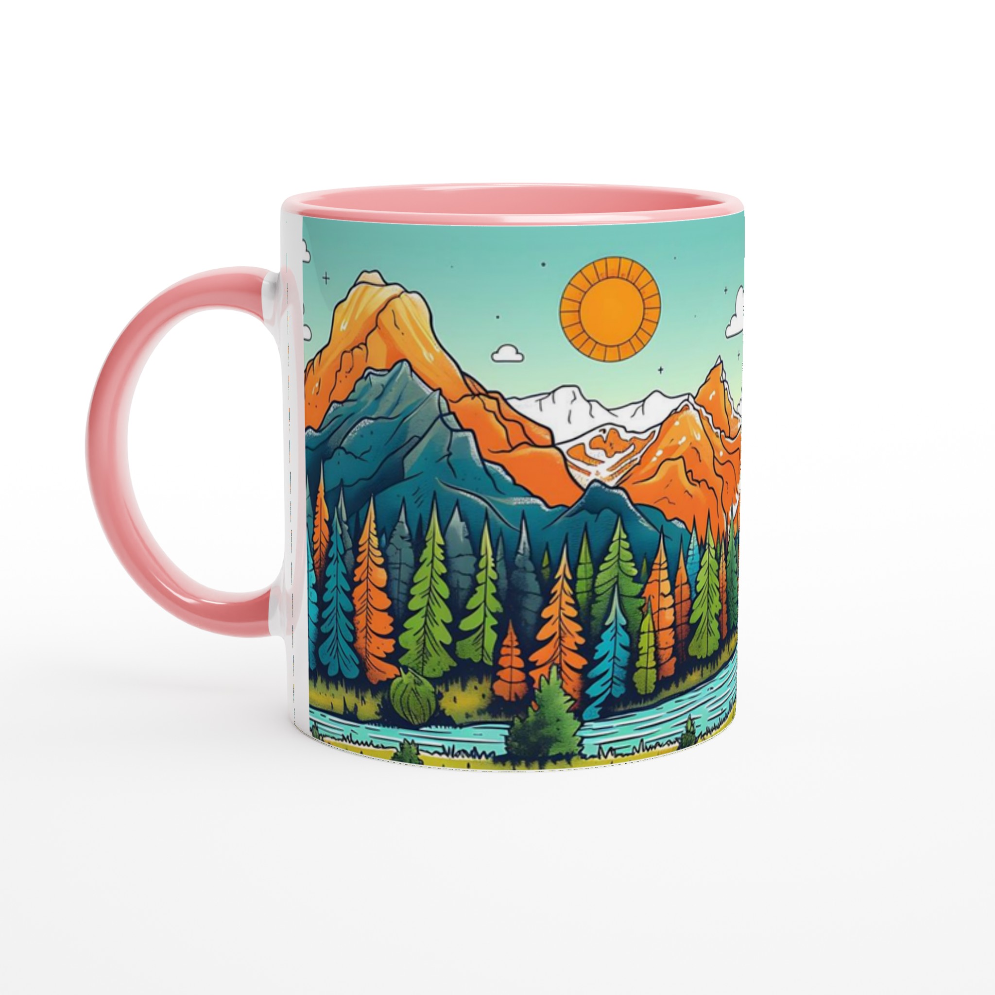 Naturinspirerad Keramikmugg - Berg, Skog & Äventyr i Härliga Färger – 11oz 6 cb1c1179-ab1a-4117-a846-863562876609