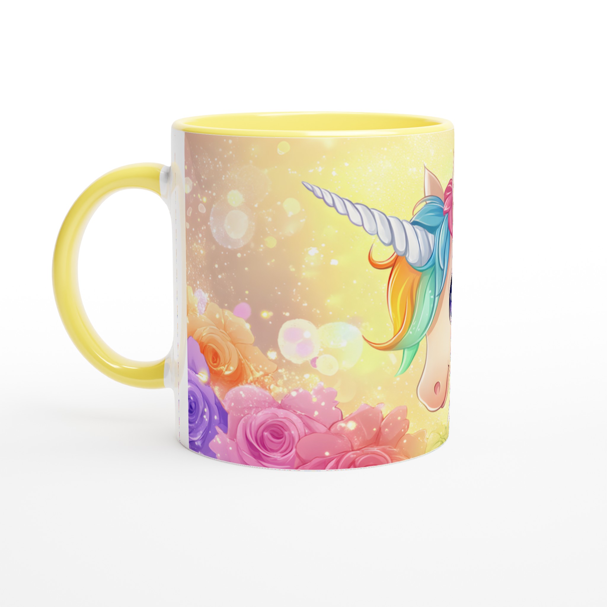 Magisk Unicorn Keramikmugg – Regnbågsfärgad Charm & Gnistrande Detaljer, Välj bland 7 Förtrollande Färger 5 cbb53831-7314-4204-9d54-541c1381e993