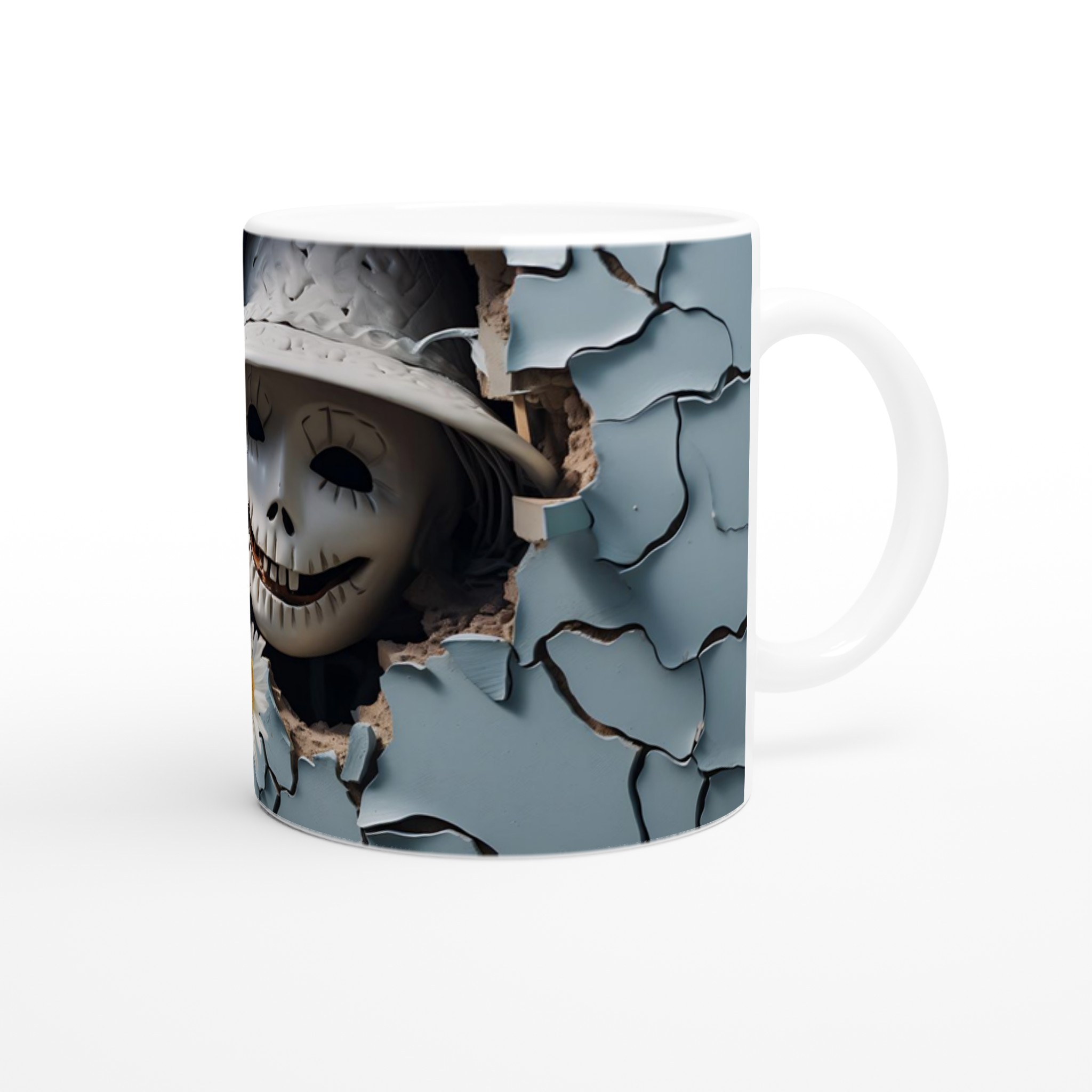 Läskig docka och tusensköna 11oz keramisk mugg – Välj din färg! 9 cbcede2b-9d3e-47b9-9429-40b042d5d5e5