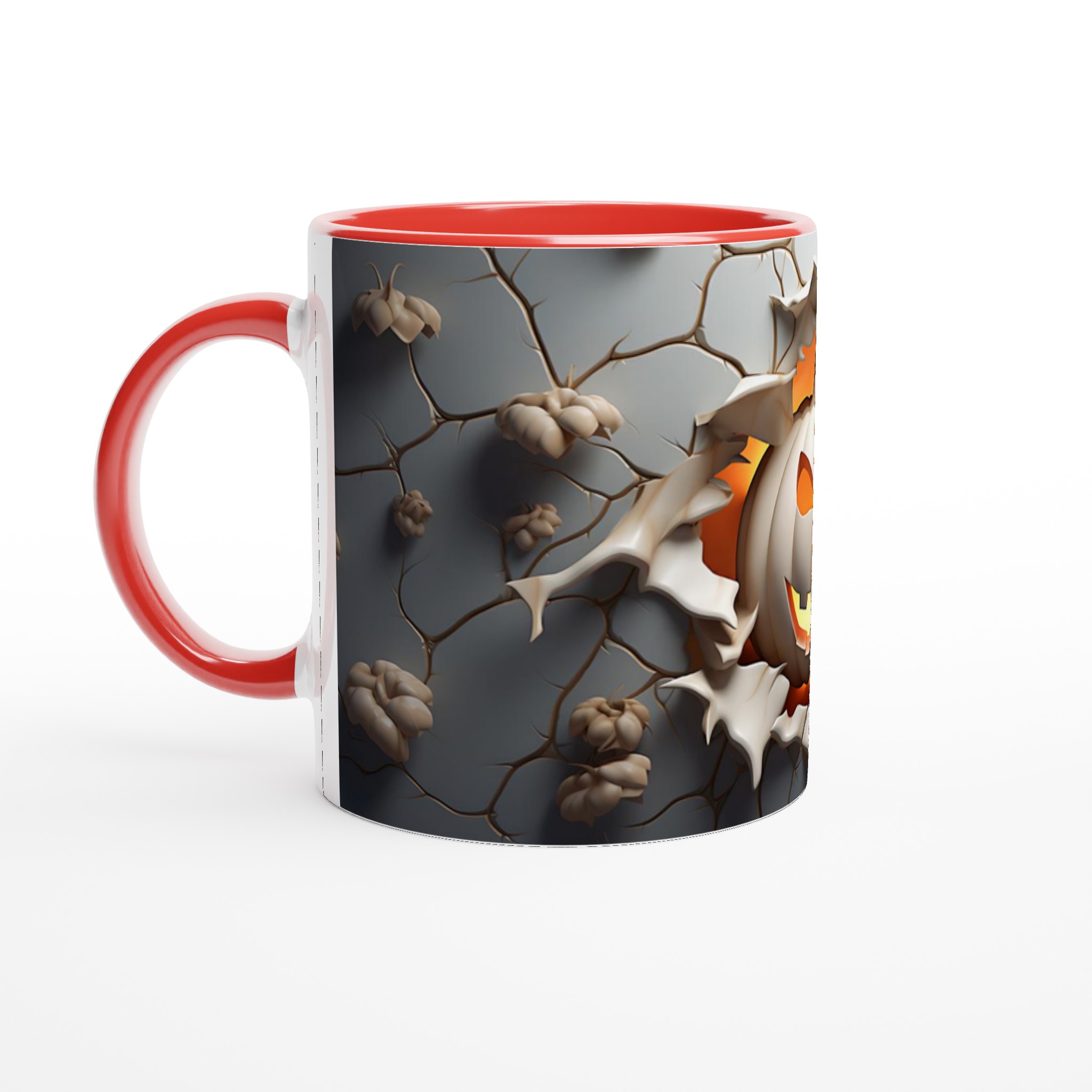 Läskig Pumpa Halloween Mugg – 11 oz Keramisk Mugg för Kusligt Mysiga Stunder, Välj bland 7 Färgstarka Nyanser! 2 cbd3d51d-2c40-4663-9d47-efa6b0c960d2