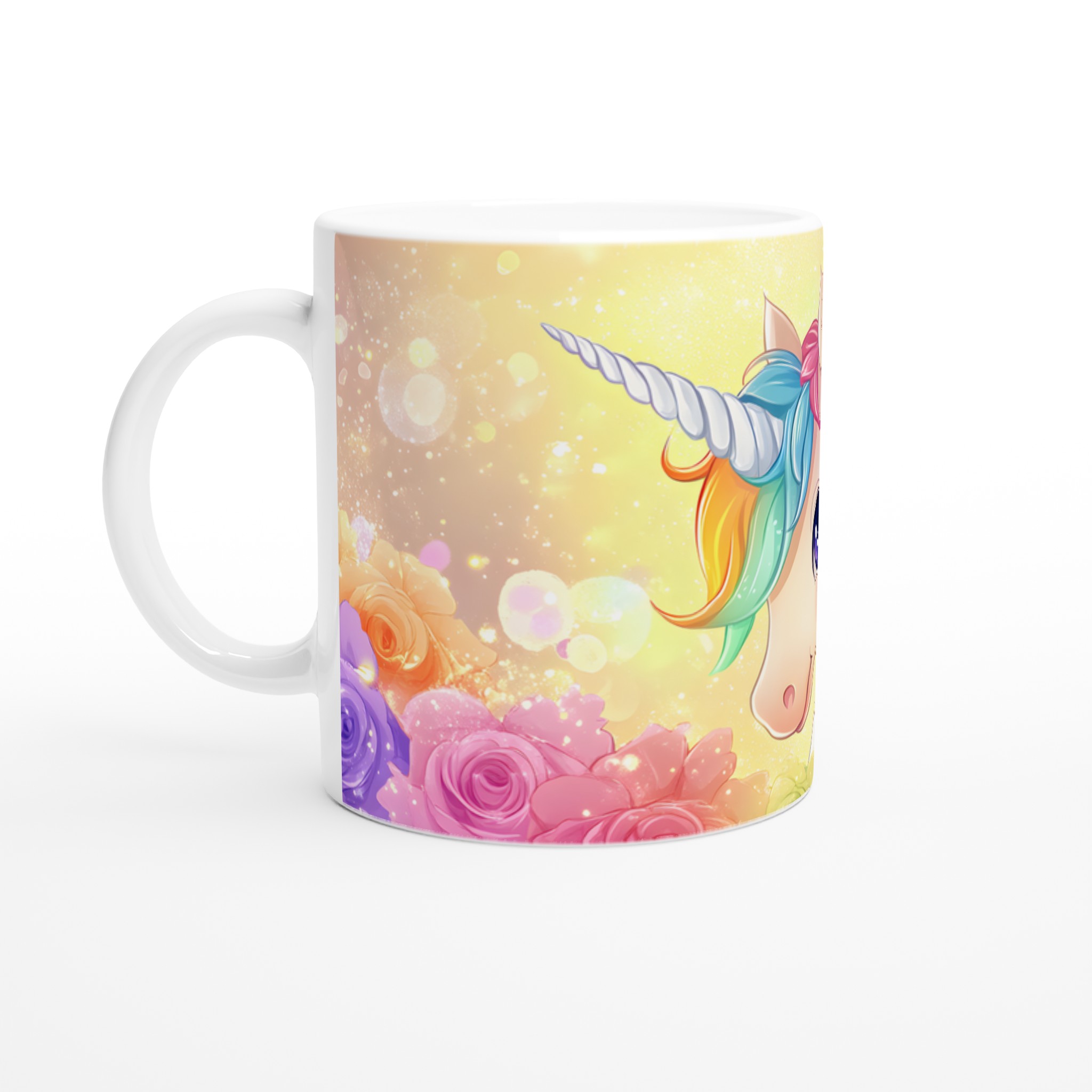 Magisk Unicorn Keramikmugg – Regnbågsfärgad Charm & Gnistrande Detaljer, Välj bland 7 Förtrollande Färger 1 cbdcf5ac-c99e-4bad-9abb-53c014fd09ba
