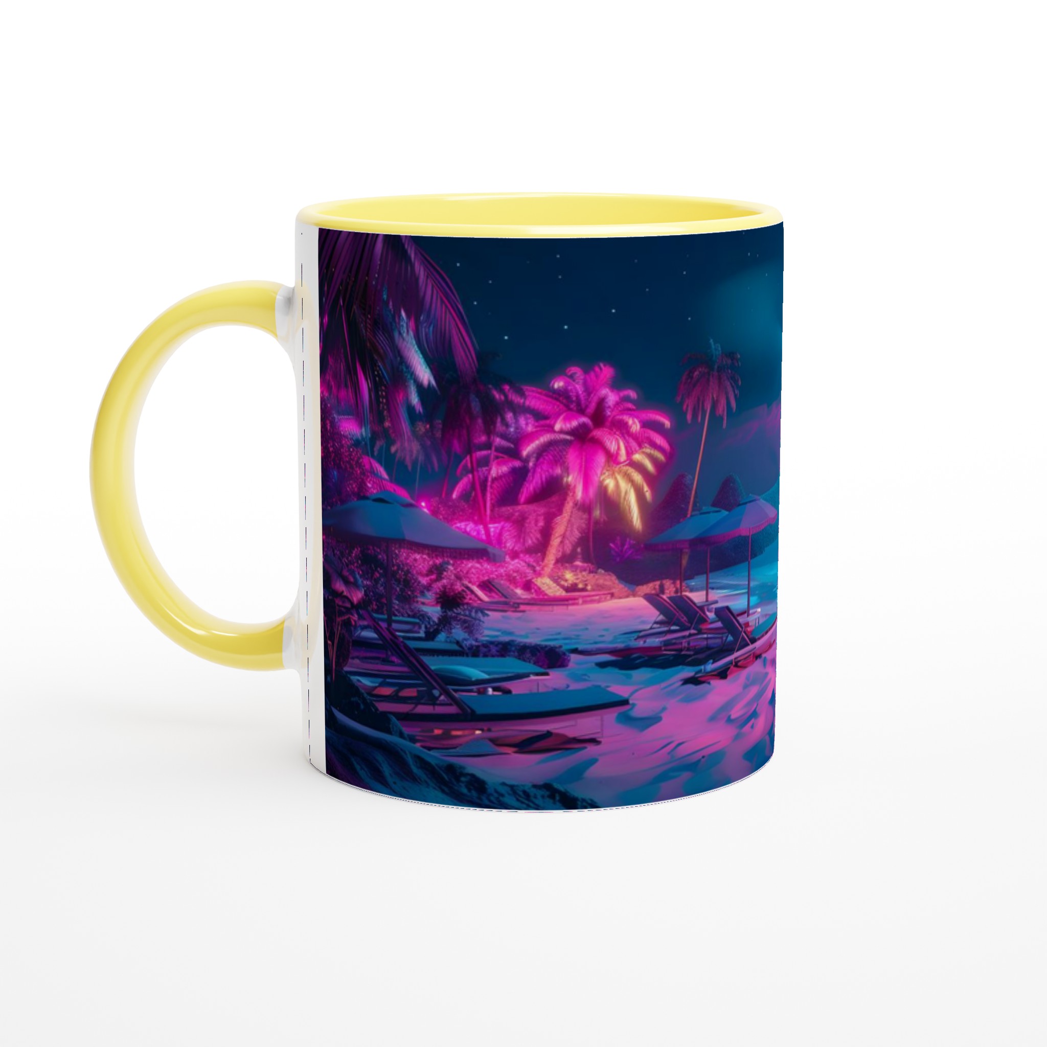 Neon Sunset Beach Keramikmugg – Vibrerande Retro-Vibbar för Din Favoritdryck, Välj Din Färg! 3 cc4feff3-4ad6-479c-81ff-ef8cec769e56
