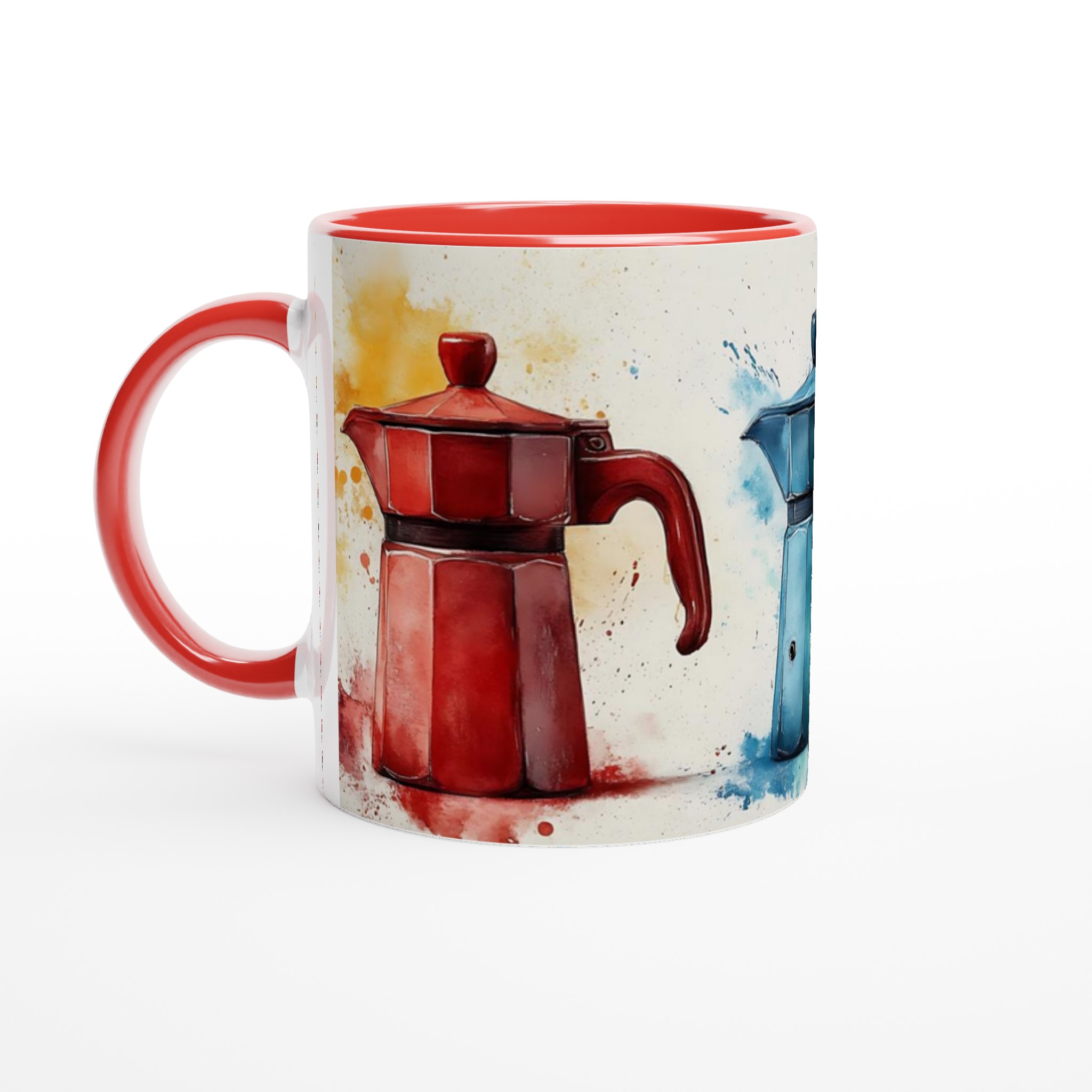 Färgstarka Mokabryggare Konst – 11oz Keramisk Mugg för Kaffeälskaren i ditt liv 5 cc5d4465-eca9-4d8d-905f-e37d2e6061ca