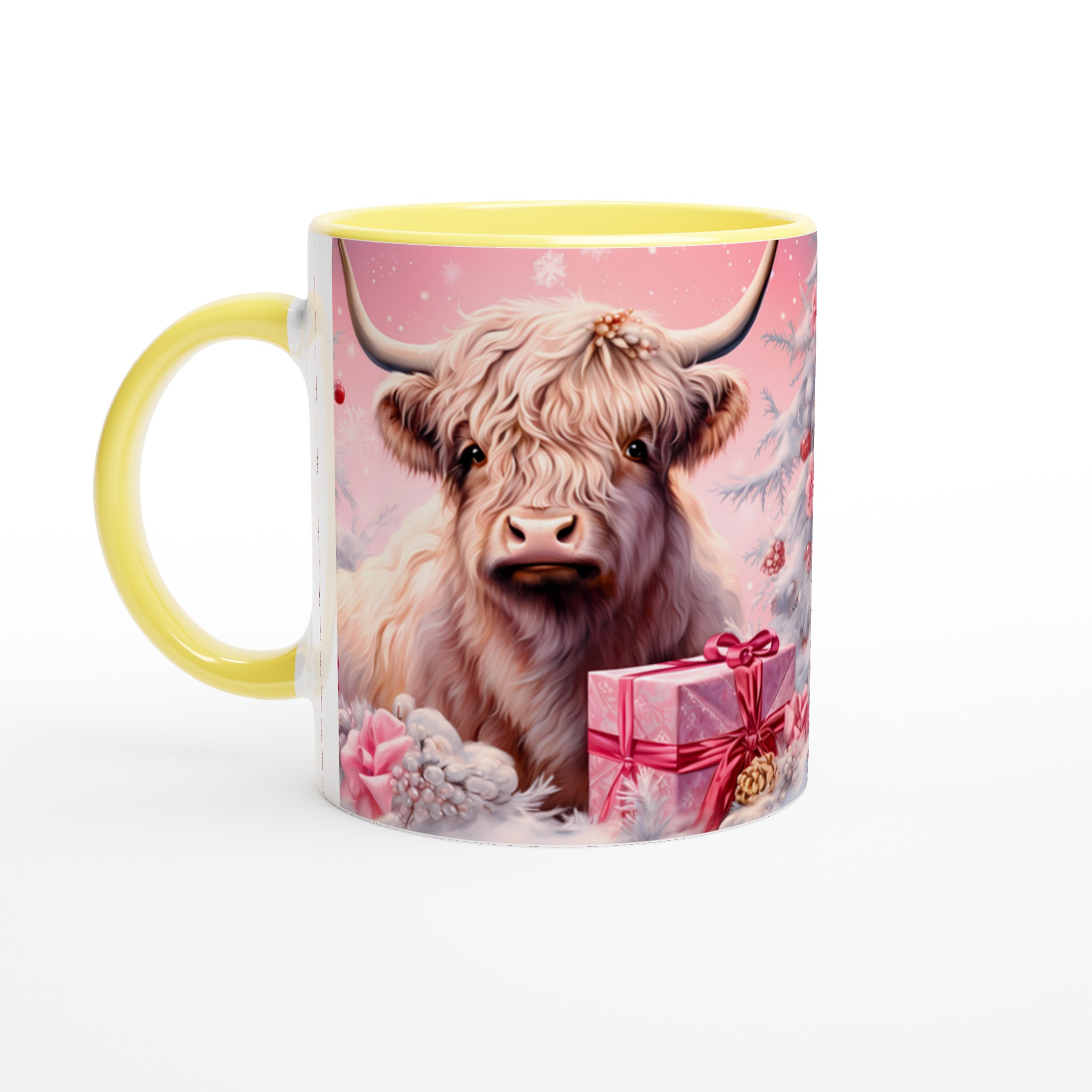 Mysig Vinterfjällko Mugg - Rosa Juldröm i Keramik | 11oz Presentmugg i Flera Färger 5 ccb8d5b1-3431-423f-a945-160be9d2558a