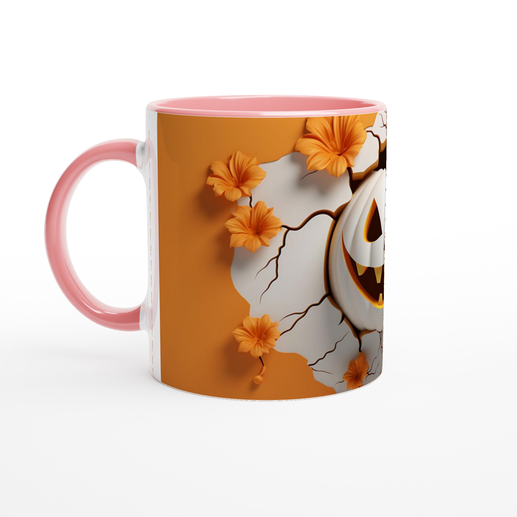 Busig Halloween Mugg – Vit Keramikmugg med Skrämmande Söt Pumpa 6 ccde7879-c979-4e05-a069-44d80d08e908
