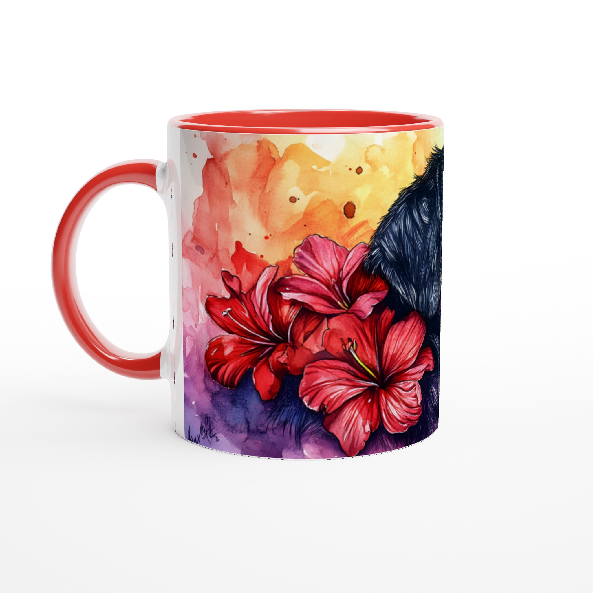 Konstnärlig Rottweiler Akvarell Mugg - Färgstark Kärlek till Din Bästa Vän | 11oz Keramikmugg i Valfri Färg 6 cd178f65-82be-4cd5-95a7-1cbacbc7c3ab