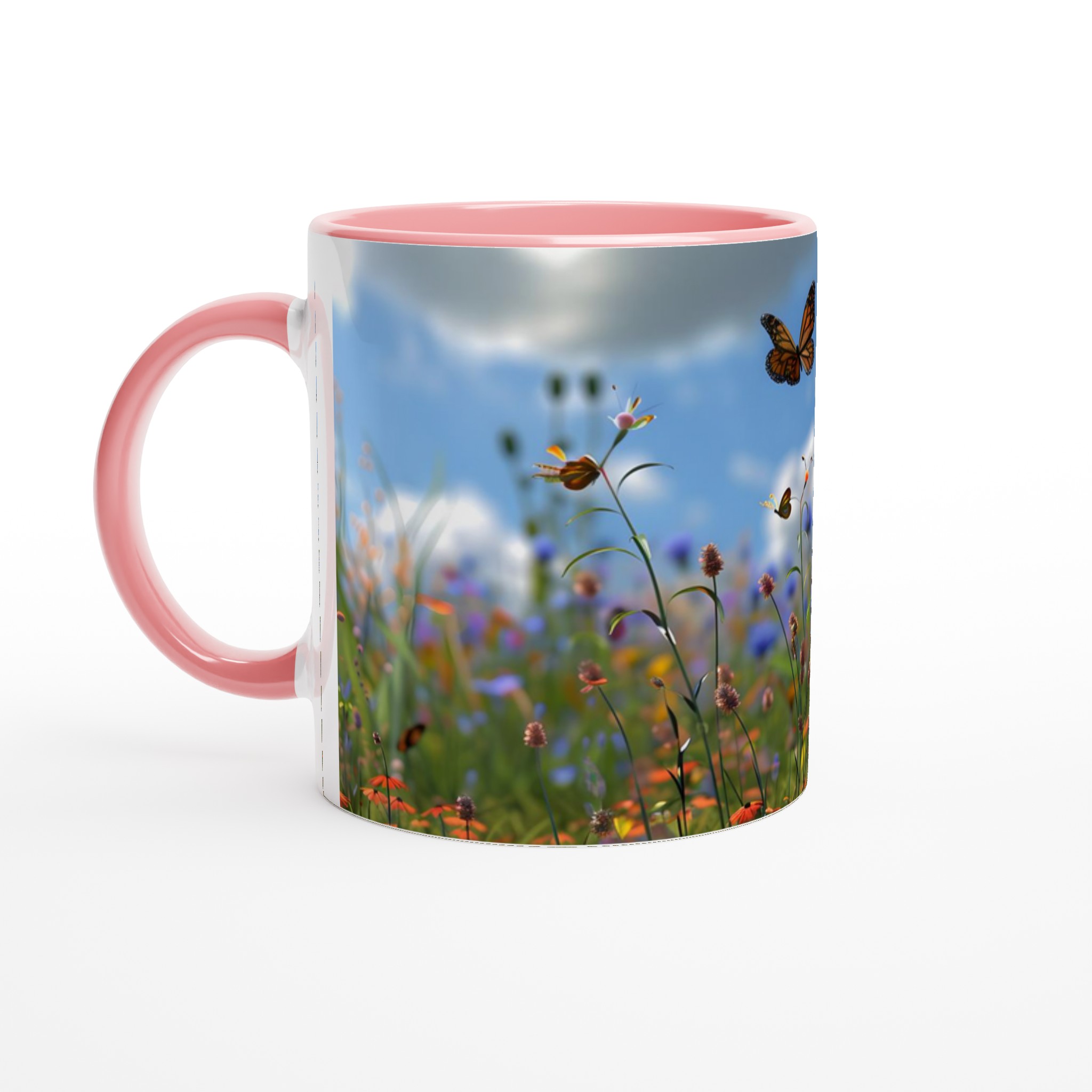 Katt & Fjäril Våräng Keramikmugg – En Färgsprakande Kaffepaus i Valfri Kulör 6 cd28013a-d6d2-4cf5-aa9f-2f08b9119229